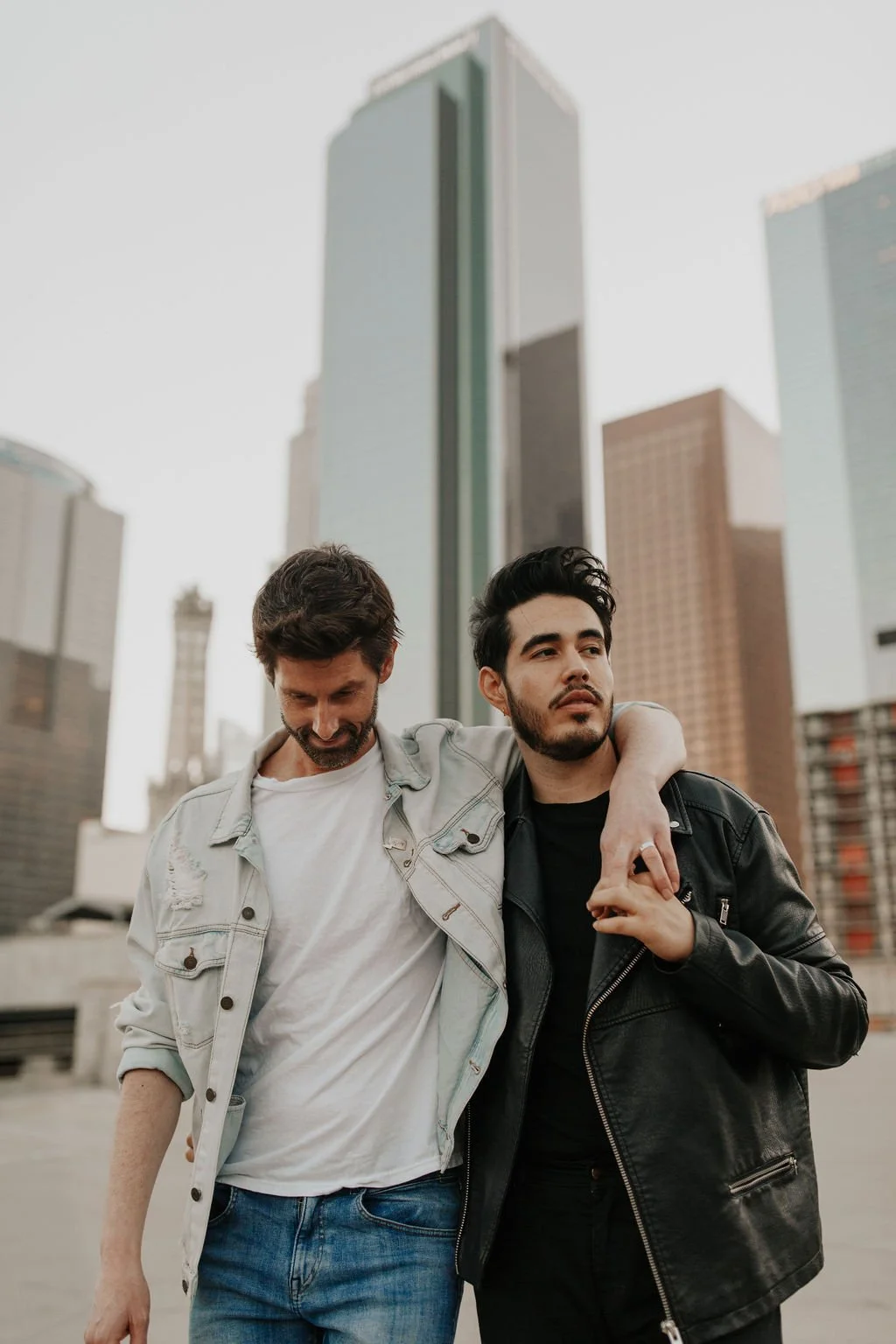 Estevan &amp; John. Downtown Los Angeles Engagement. California.