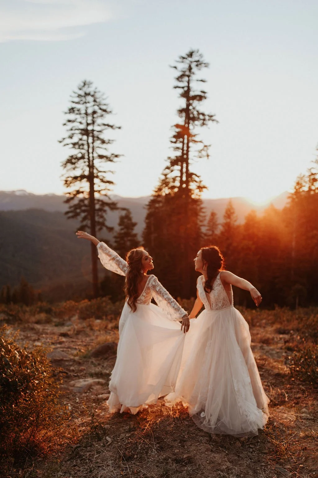Jessie &amp; Megan. Zephyr Lodge Northstar Wedding. Lake Tahoe, CA.