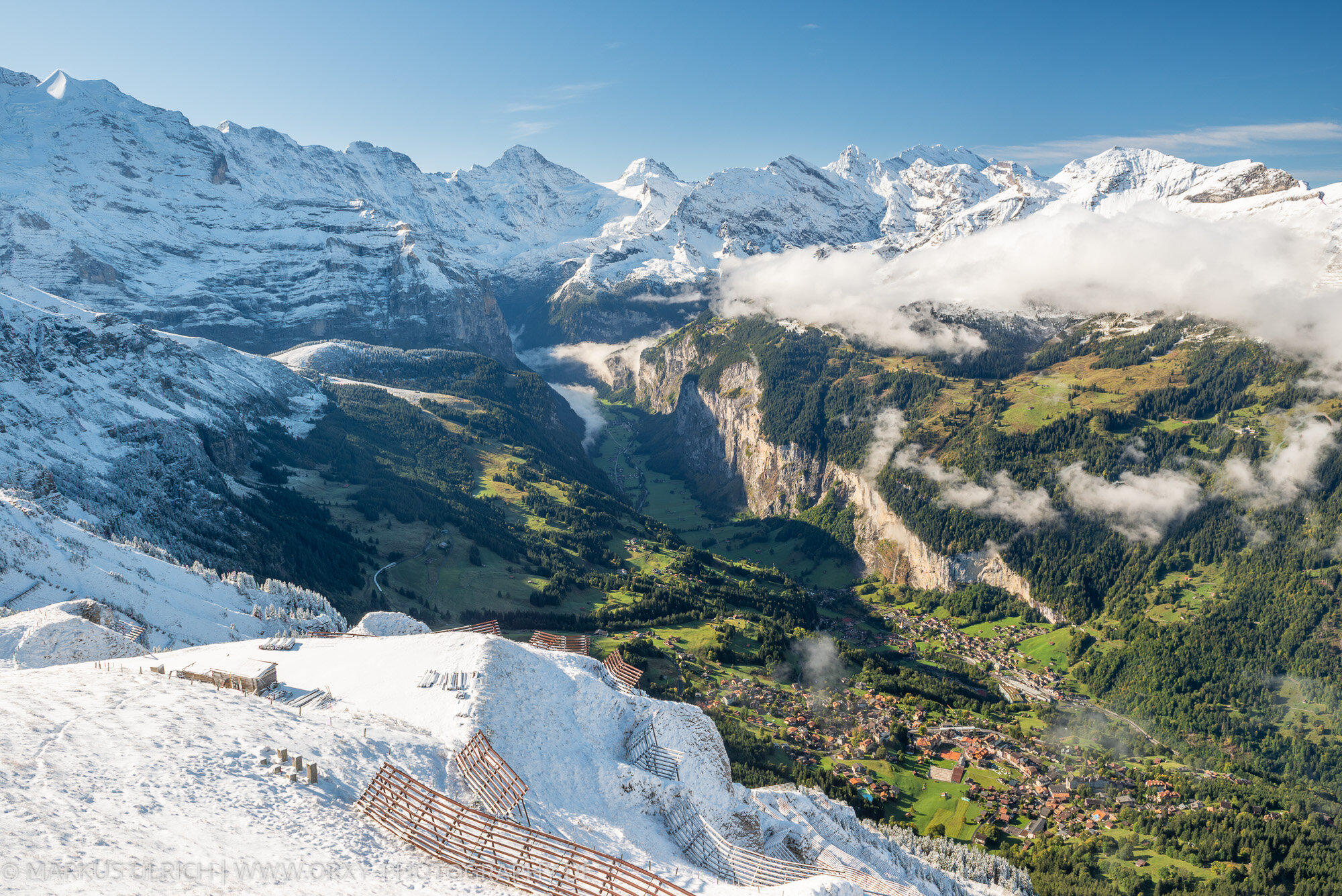 Lauterbrunnen Valley from Männlichen, Switzerland