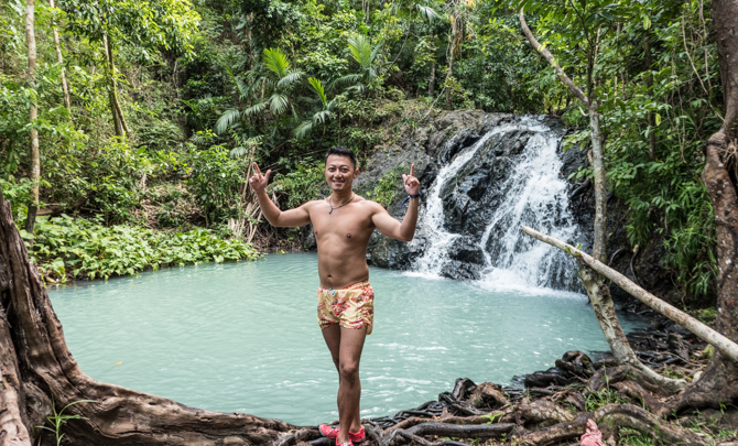 Inland waterfall, where I jumped and nearly landed on some rocks (oops). Certainly got the adrenaline going though!