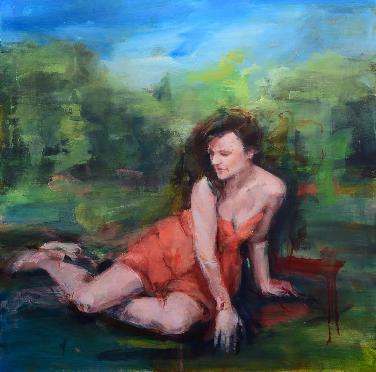 elisa, oil on canvas, 100 x 100 cm