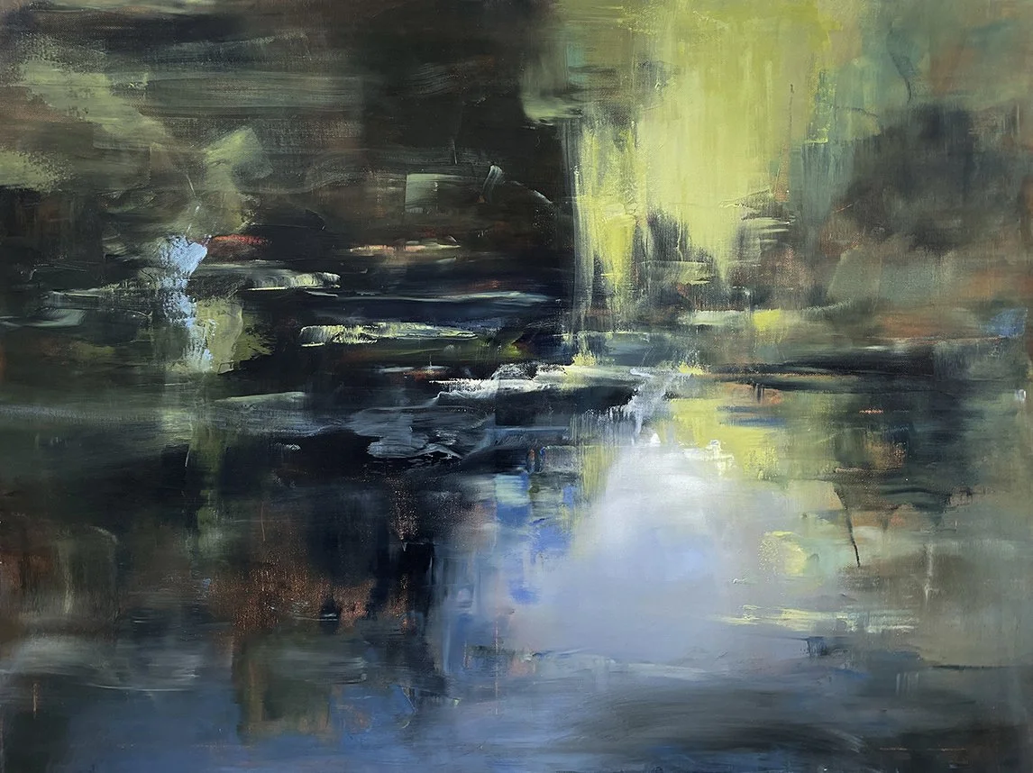 dark water, oil on canvas, 60 x 50 cm