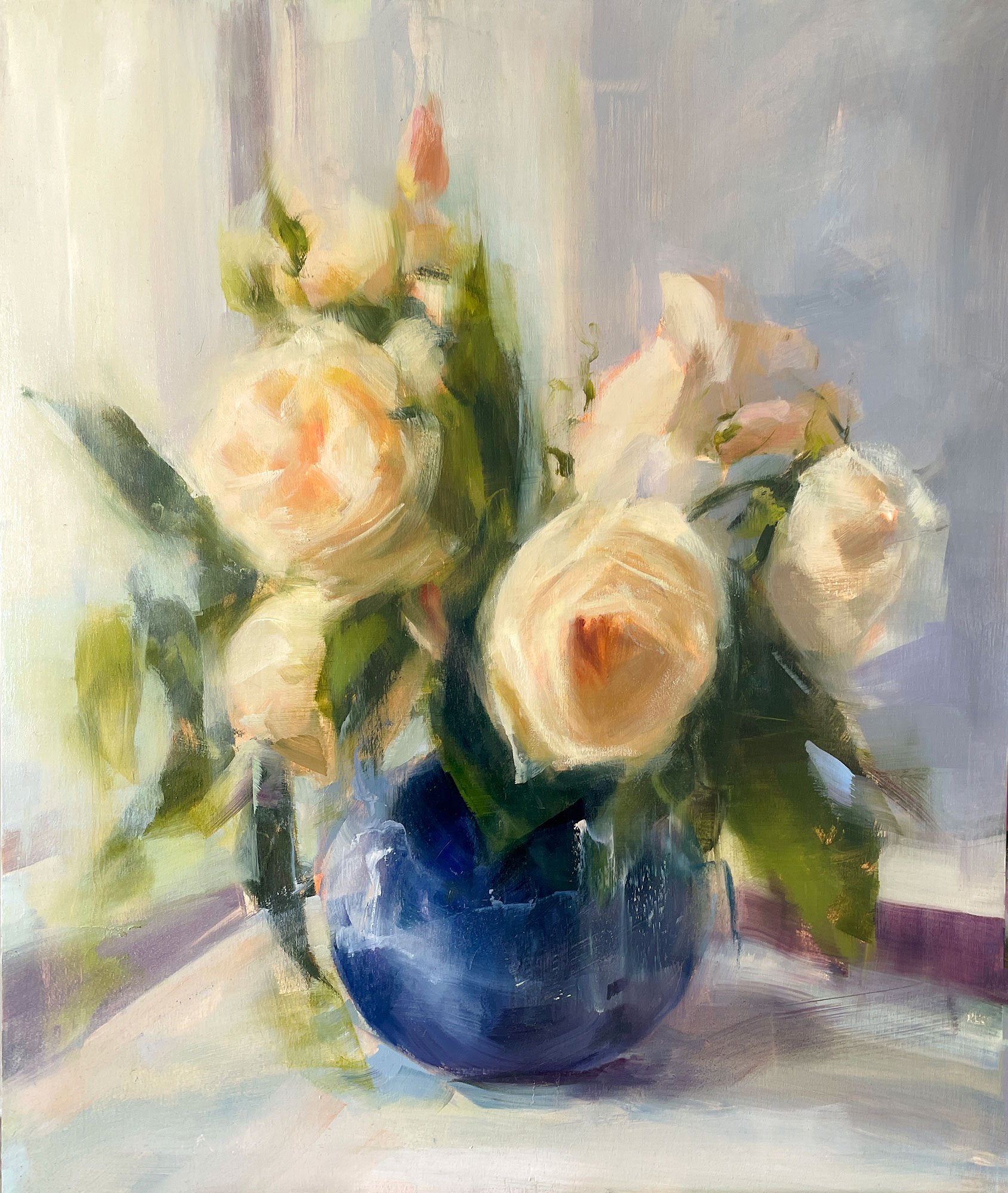 composition no. 1, oil on board, 40 x 50 cm