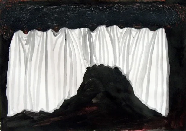 Uit de serie Verwachtingen (Expectations) potlood, inkt, gouache 29 x 42 cm, 2012