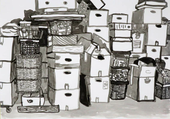 Uit de serie Eerst was er niets inkt 29 x 42 cm, 2014