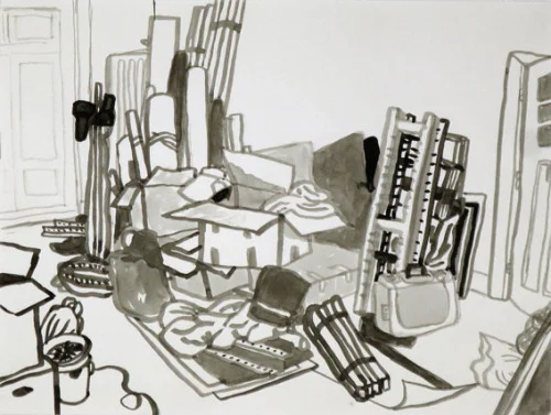 Uit de serie Eerst was er niets inkt 24 x 32 cm, 2014