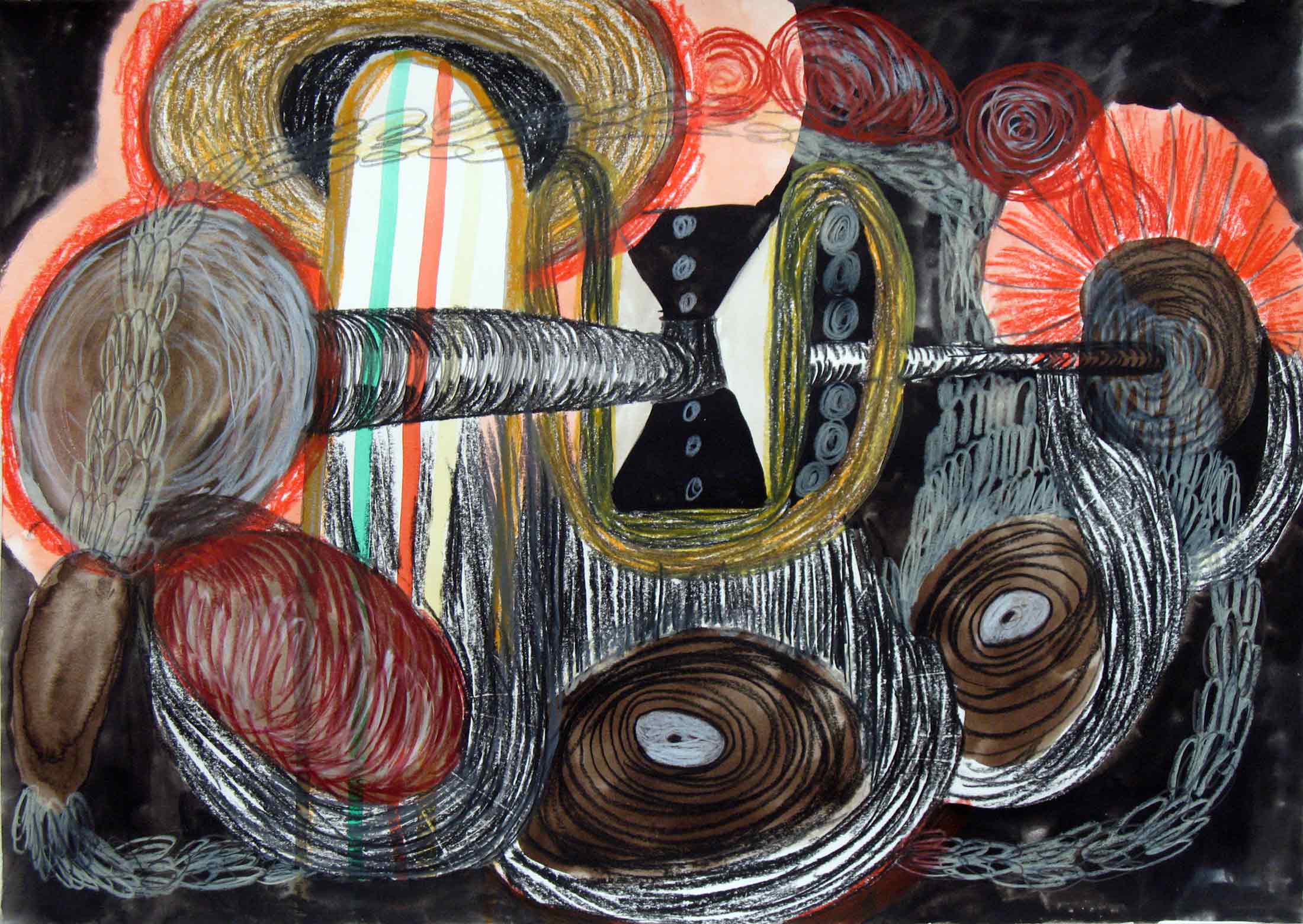  Uit de serie  Verwachtingen (Expectations)  potlood, inkt, gouache, aquarel 29 x 42 cm, 2012 