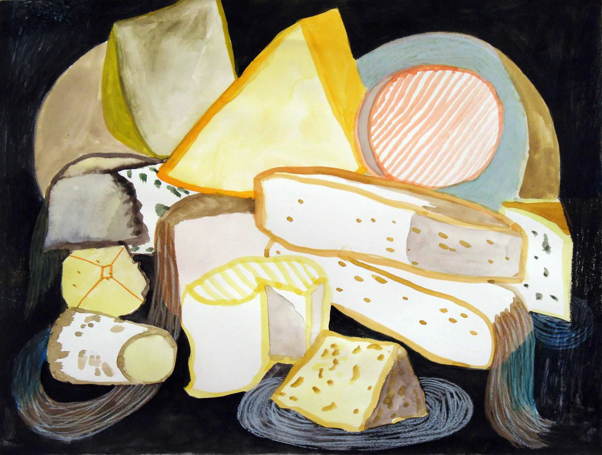 Uit de serie Verwachtingen (Expectations) potlood, inkt, gouache 30 x 39 cm, 2012