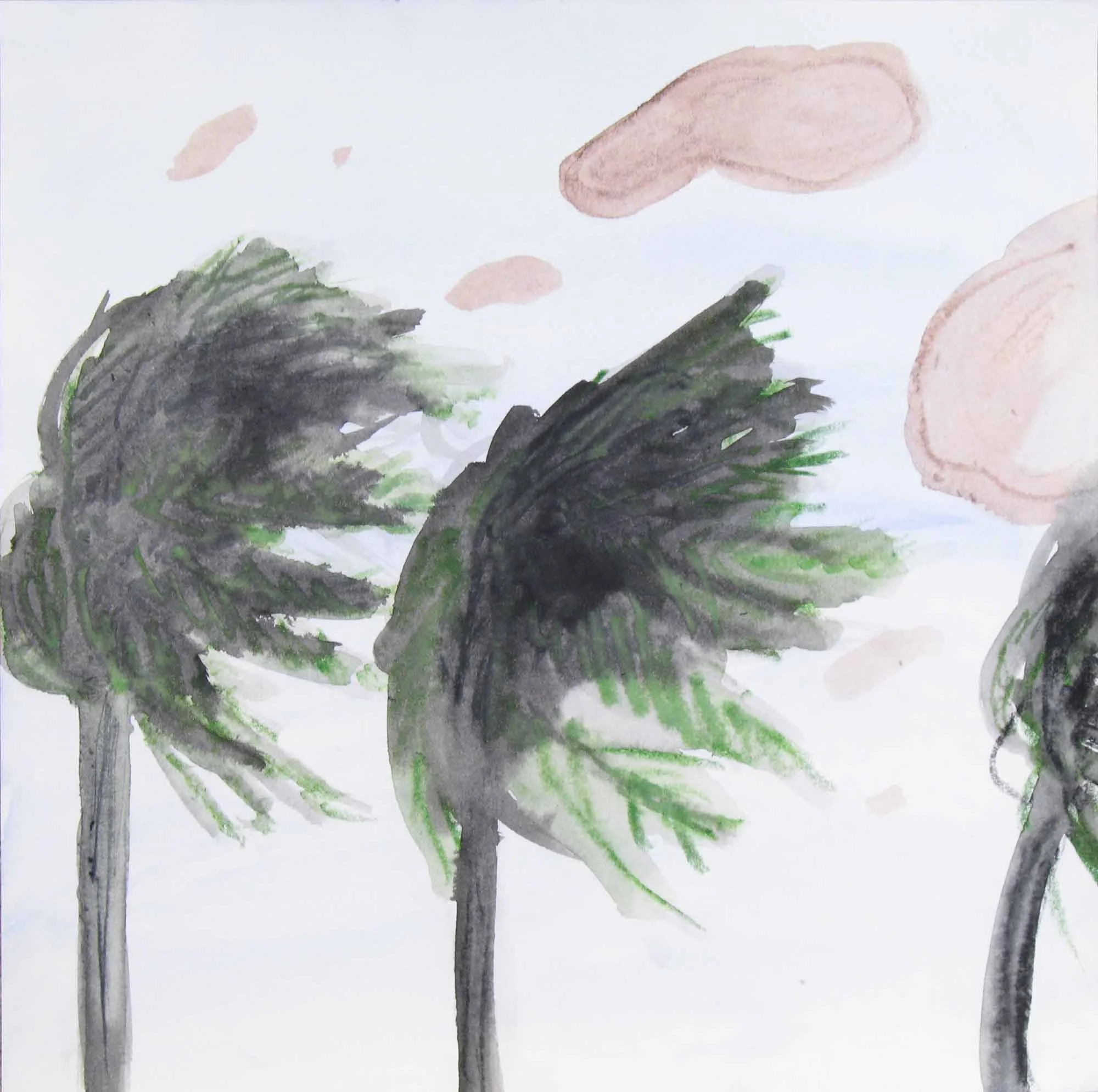 Uit de serie Problemen (Problems) aquarel, inkt 25 x 25 cm, 2007-2008