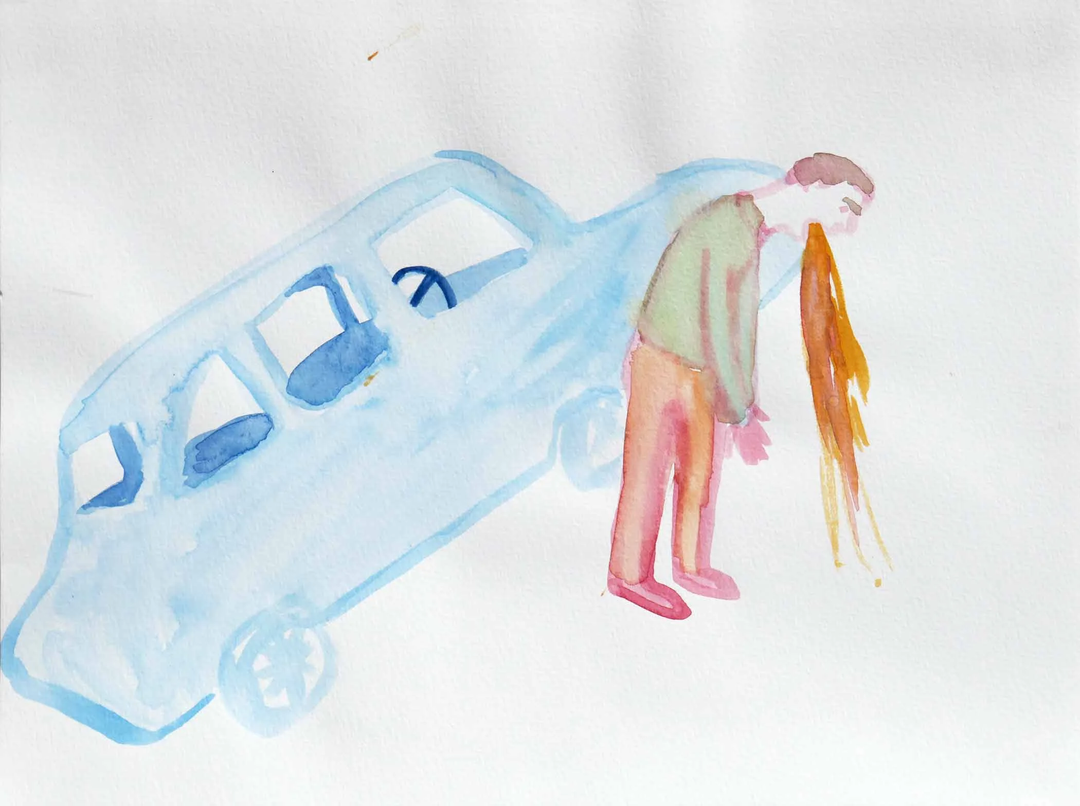 Uit de serie The Loveboat aquarel 24 x 32 cm, 2007-2009