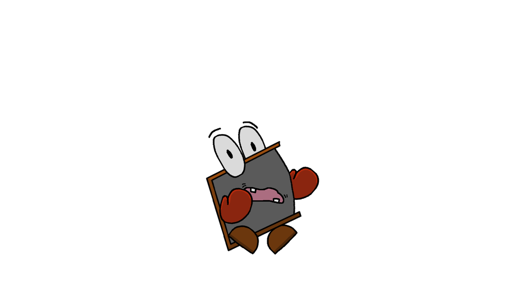 Terry from TV Head: Rampage, drawn in a playful hand-drawn style