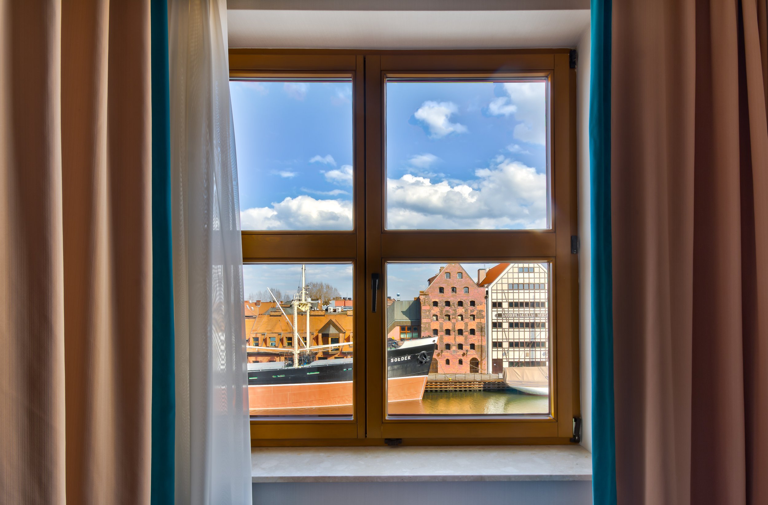 Widok z okna Hotelu Hanza w Gdańsku