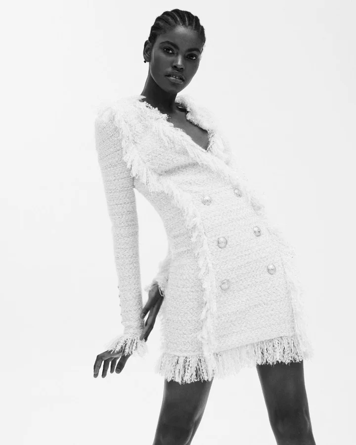 AMILNA ESTEVÃO for BALMAIN x MYTHERESA.com Exclusive Collection Campaign