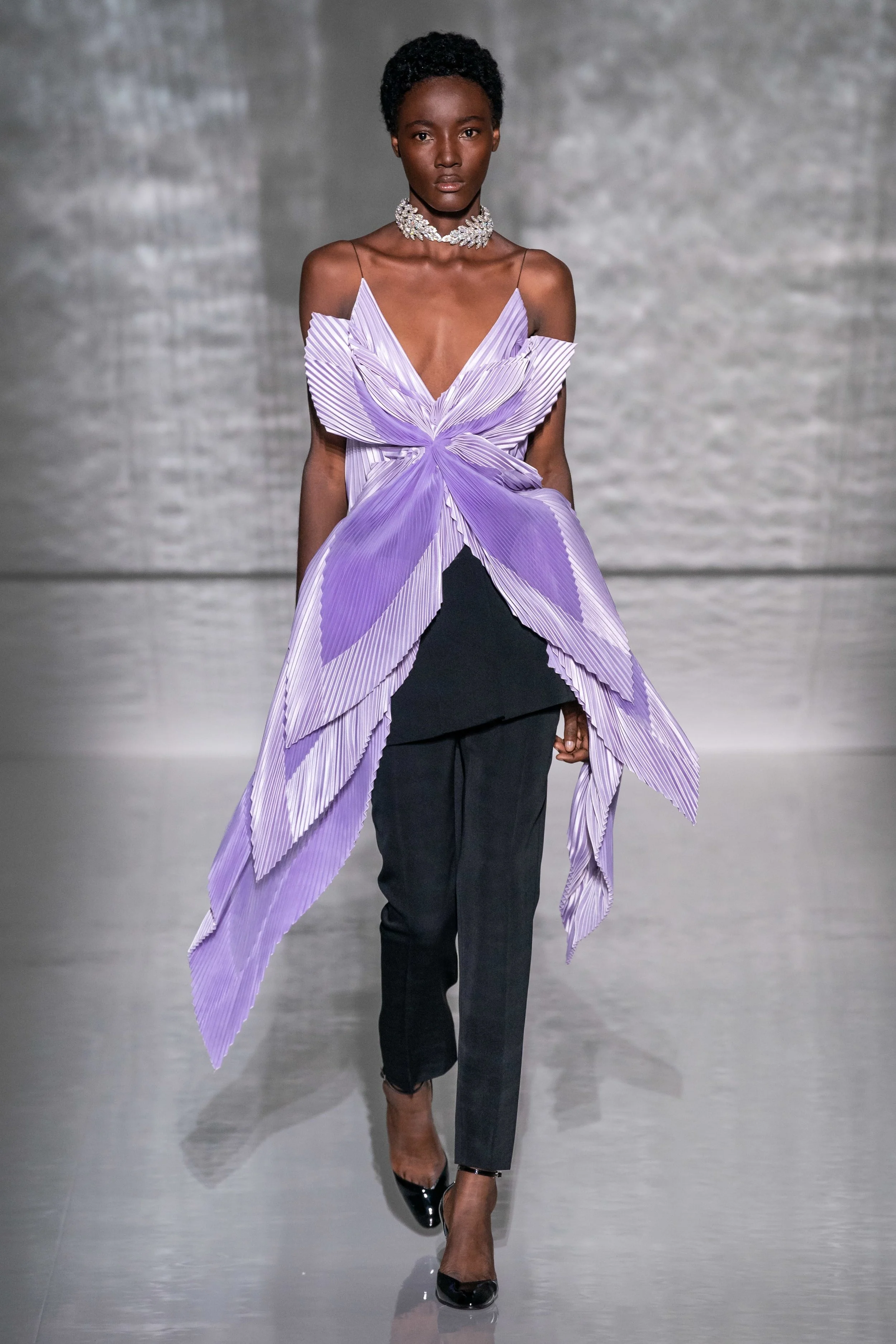 SOMPA ANTÓNIO walking for GIVENCHY Haute Couture Spring 2019