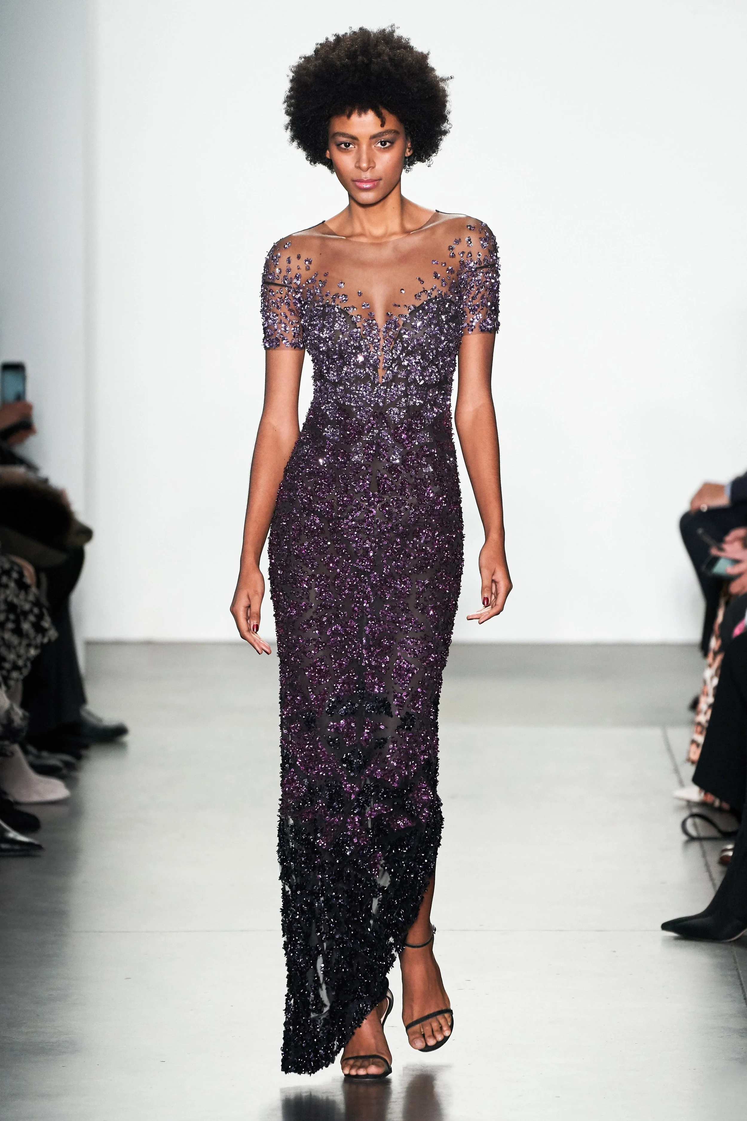 ALÉCIA MORAIS walking for PAMELLA ROLAND Fall 2019 NYFW
