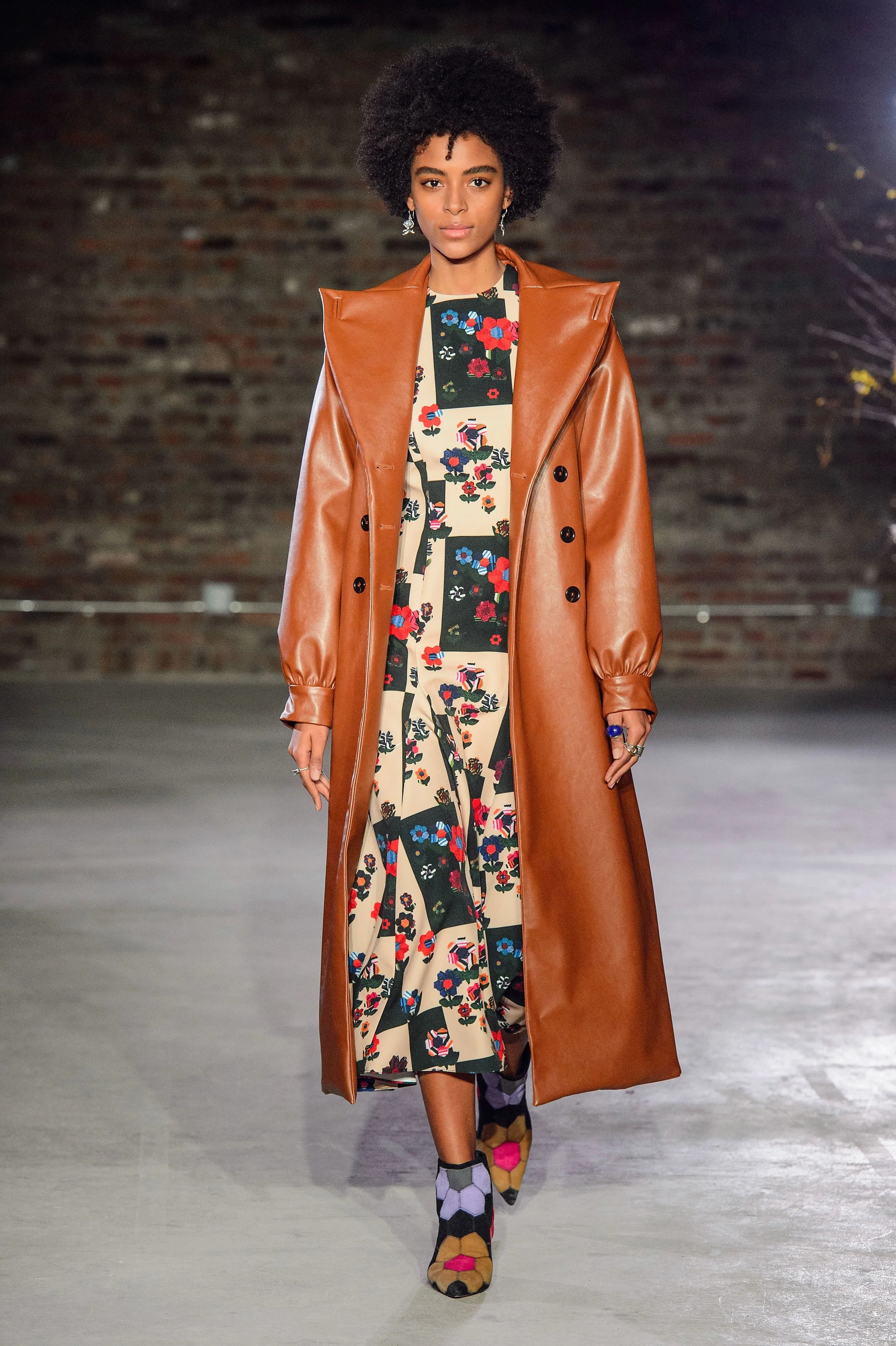 ALÉCIA MORAIS walking for JONATHAN COHEN Fall 2019 NYFW