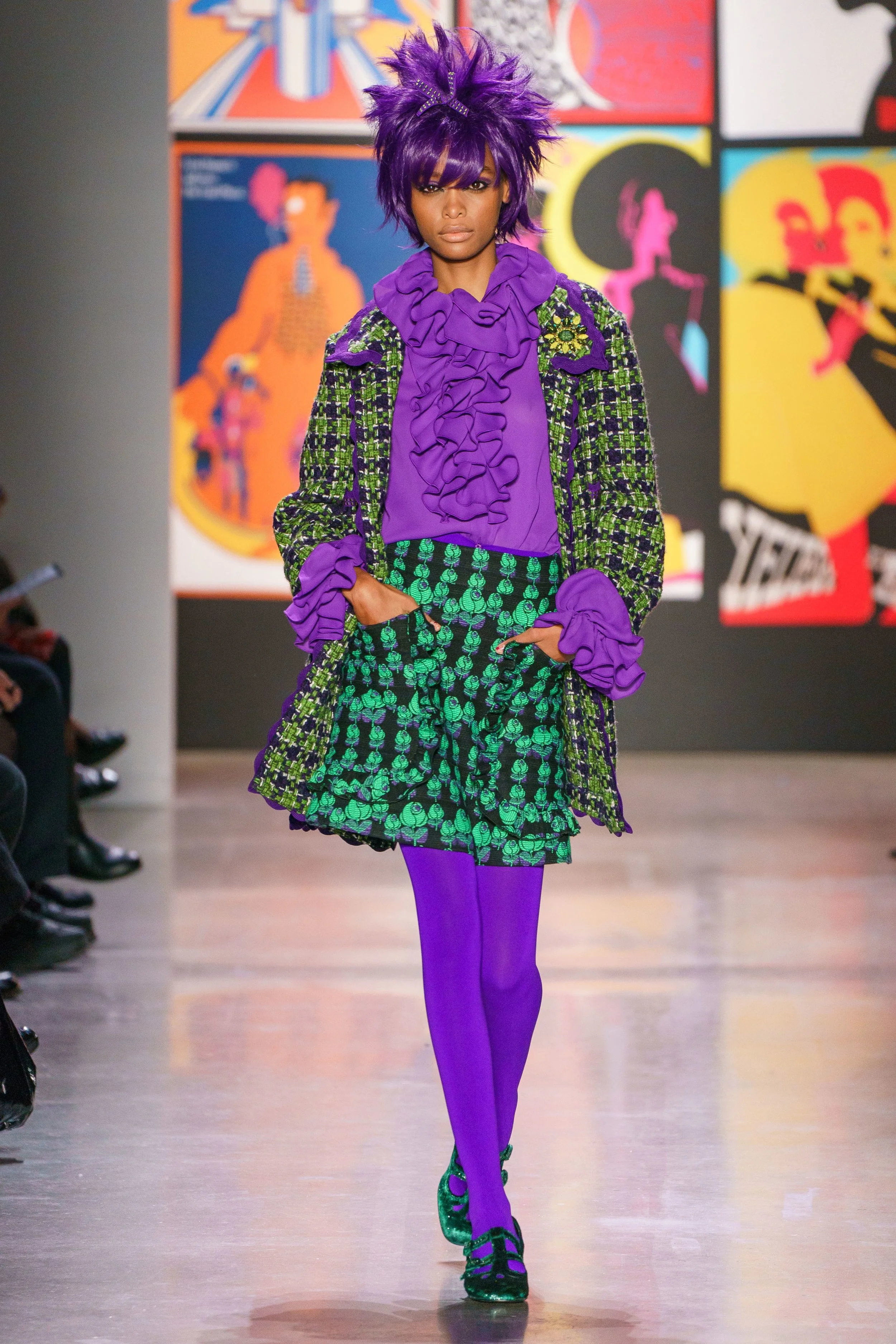 BLÉSNYA MINHER walking for ANNA SUI Fall 2019 NYFW