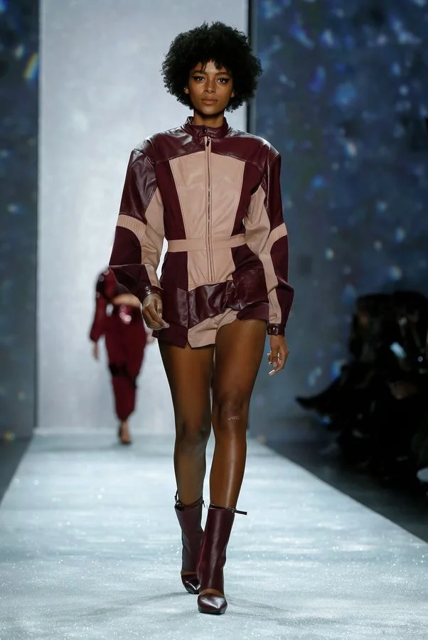 ALÉCIA MORAIS walking for ROSA CHÁ Fall 2019 NYFW
