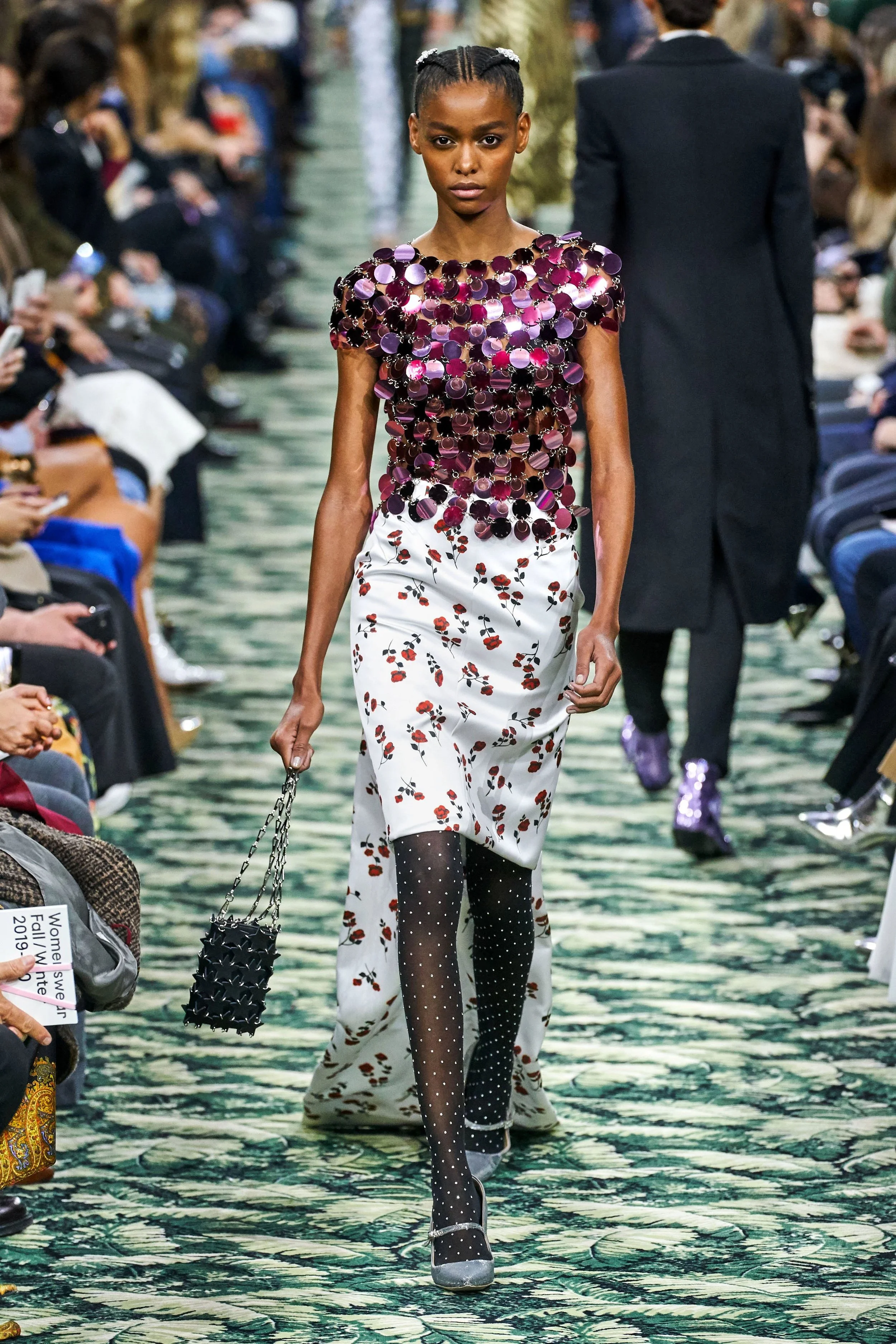 BLÉSNYA MINHER walking for PACO RABANNE Fall 2019 PFW