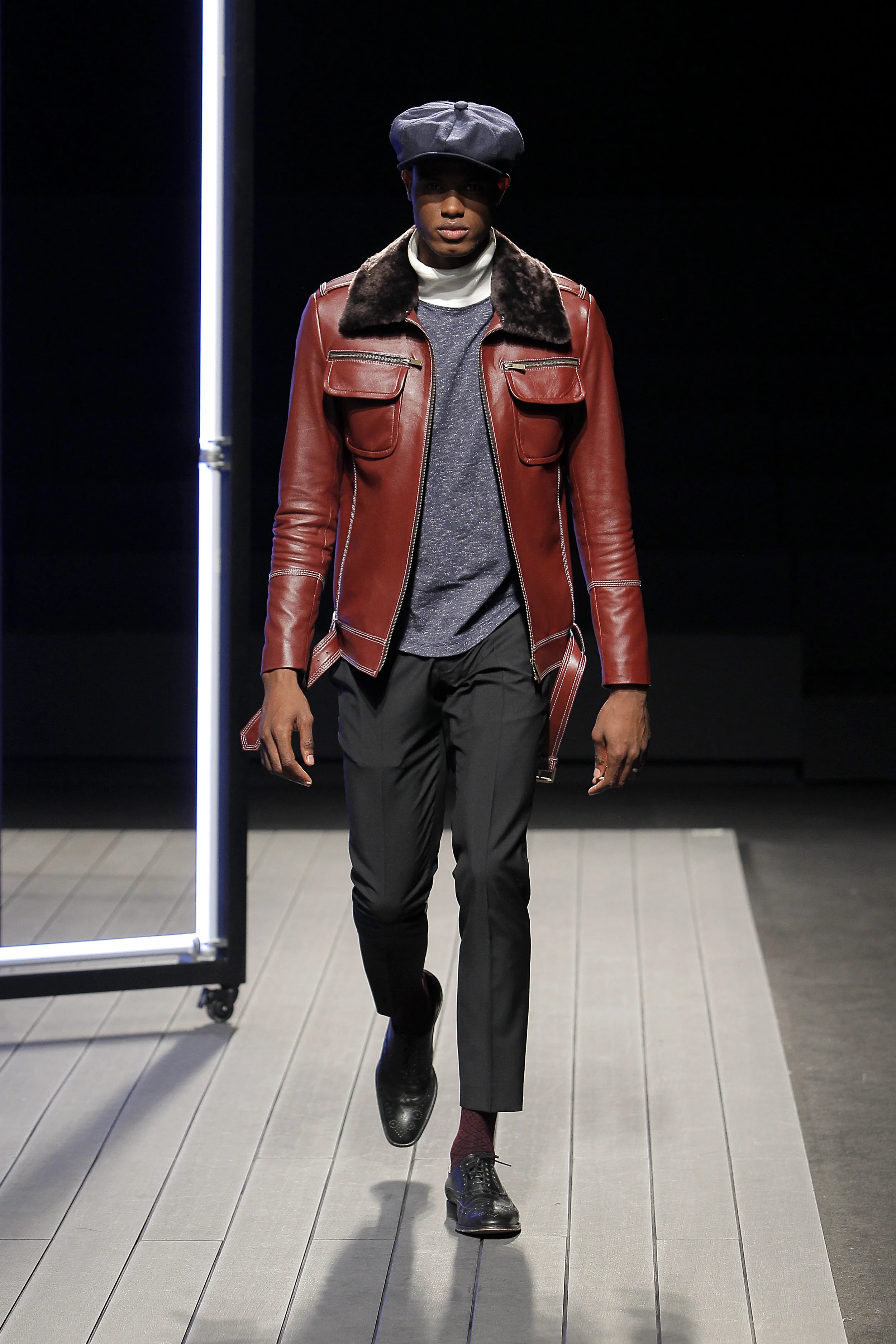 ANILTON CABRAL debut show at LISBON FASHION WEEK walking for NUNO GAMA F/W 2019