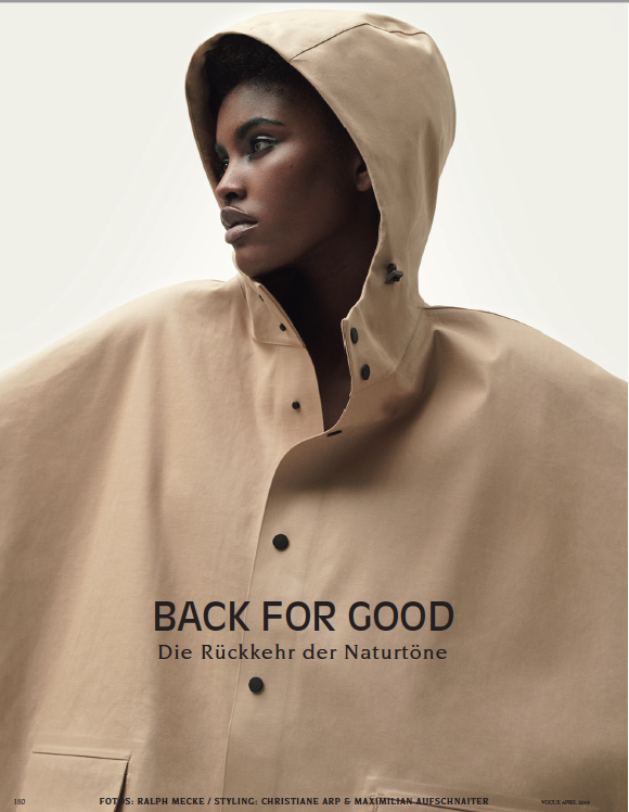 AMILNA ESTEVÃO for VOGUE GERMANY April Issue Editorial