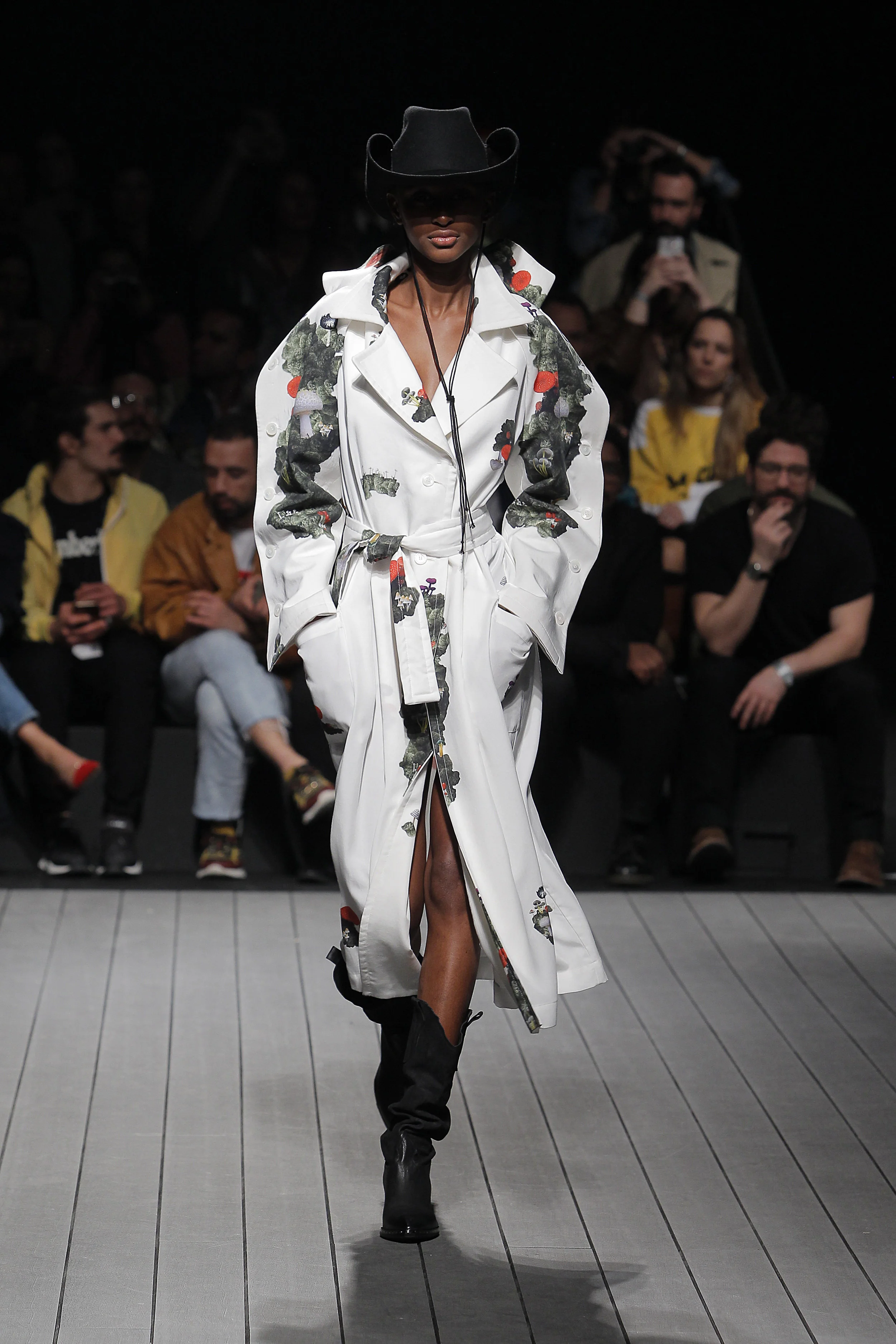 VERÓNICA CABRAL walking for various designers at LISBON FASHION WEEK F/W 2019/2020