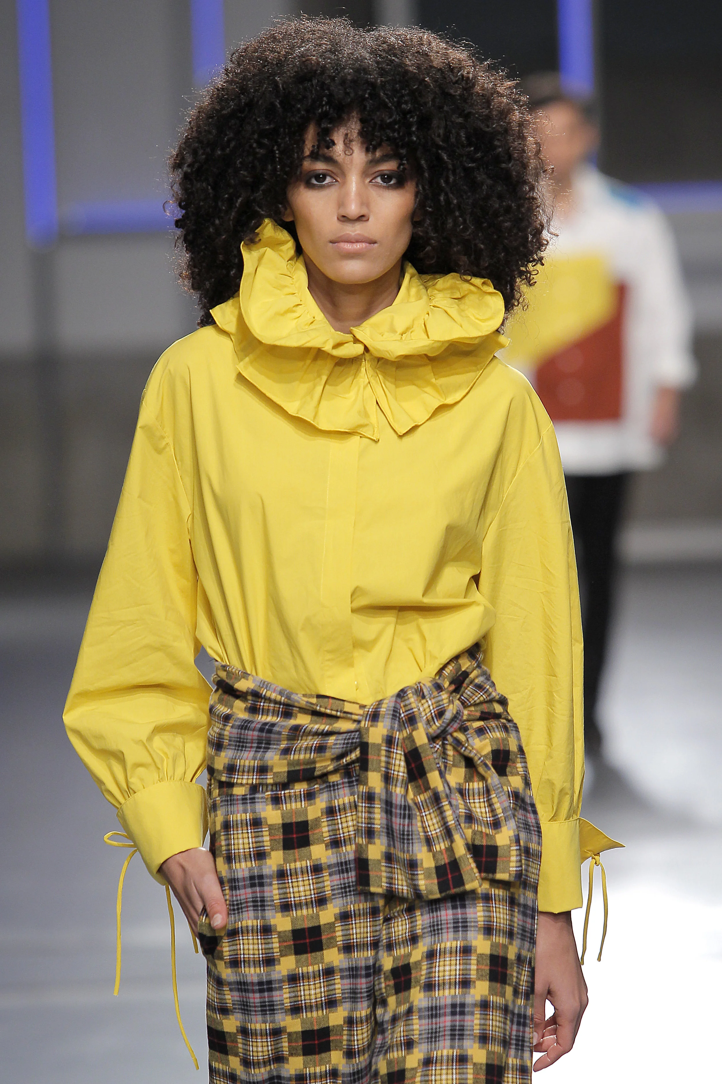 CLÁUDIA MORAIS walking for various designers at PORTUGAL FASHION F/W 2019/2020