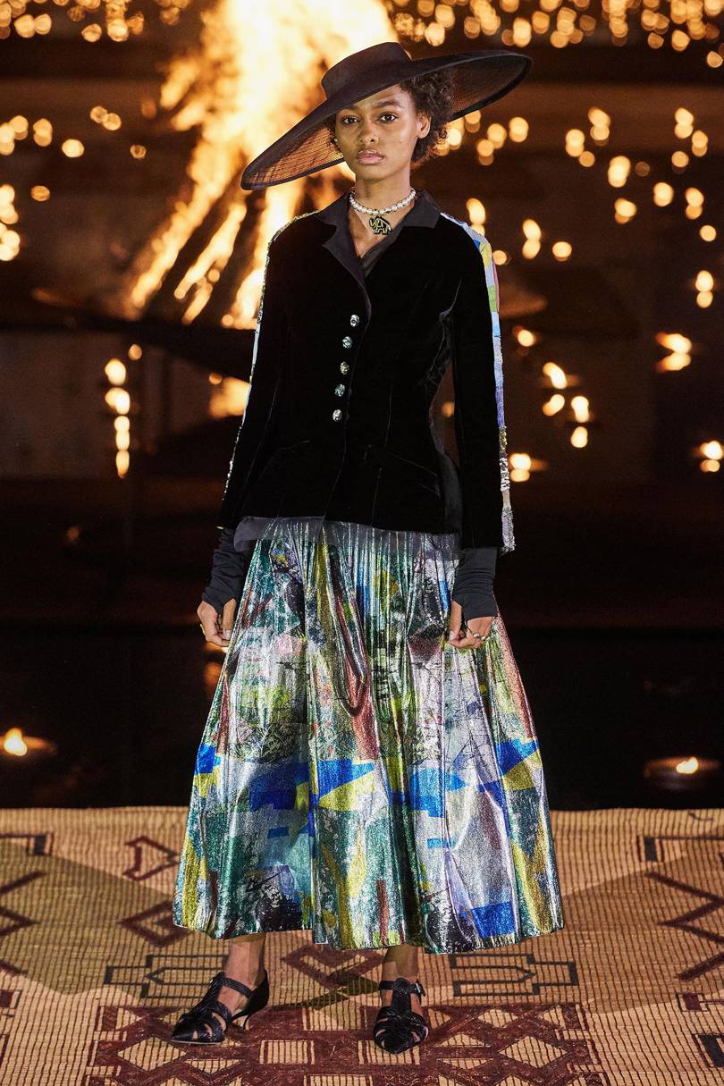 BLÉSNYA MINHER walking for DIOR Resort 2020 show in Marrakech