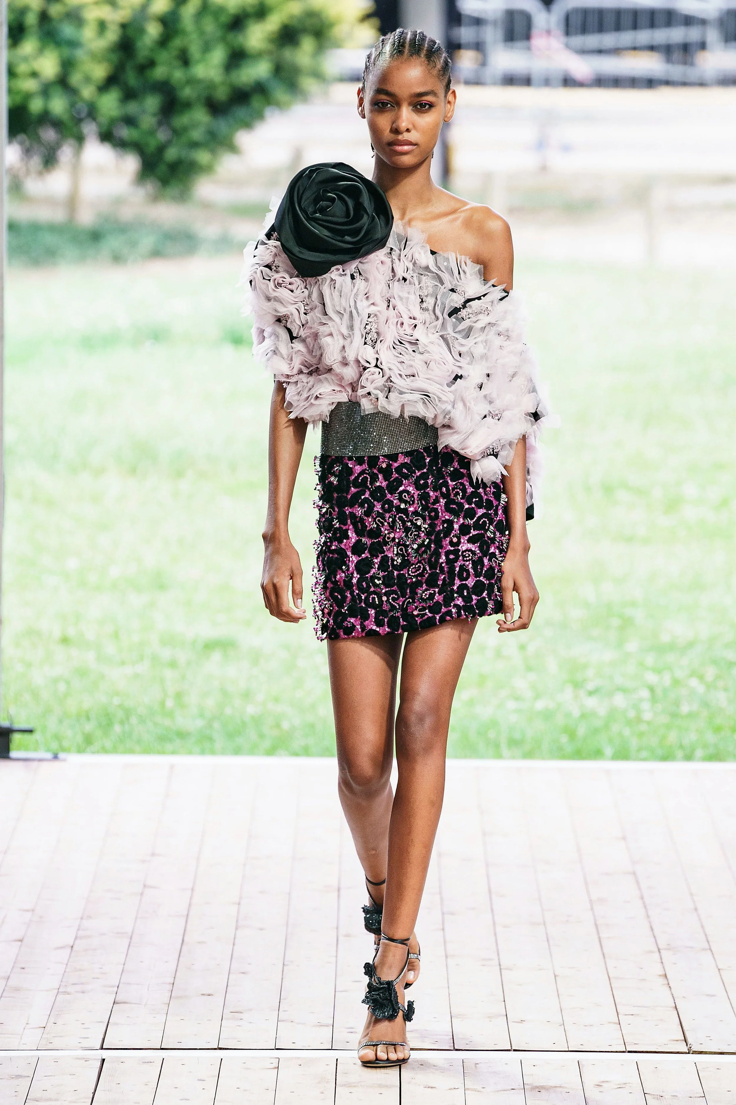 BLÉSNYA MINHER walking for REDEMPTION Fall 2019 Couture in Paris