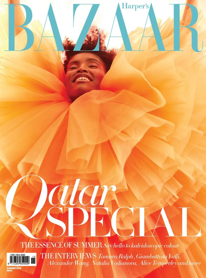 AMILNA ESTEVÃO for HARPER'S BAZAAR ARABIA Qatar Special Edition Summer 2019 Cover