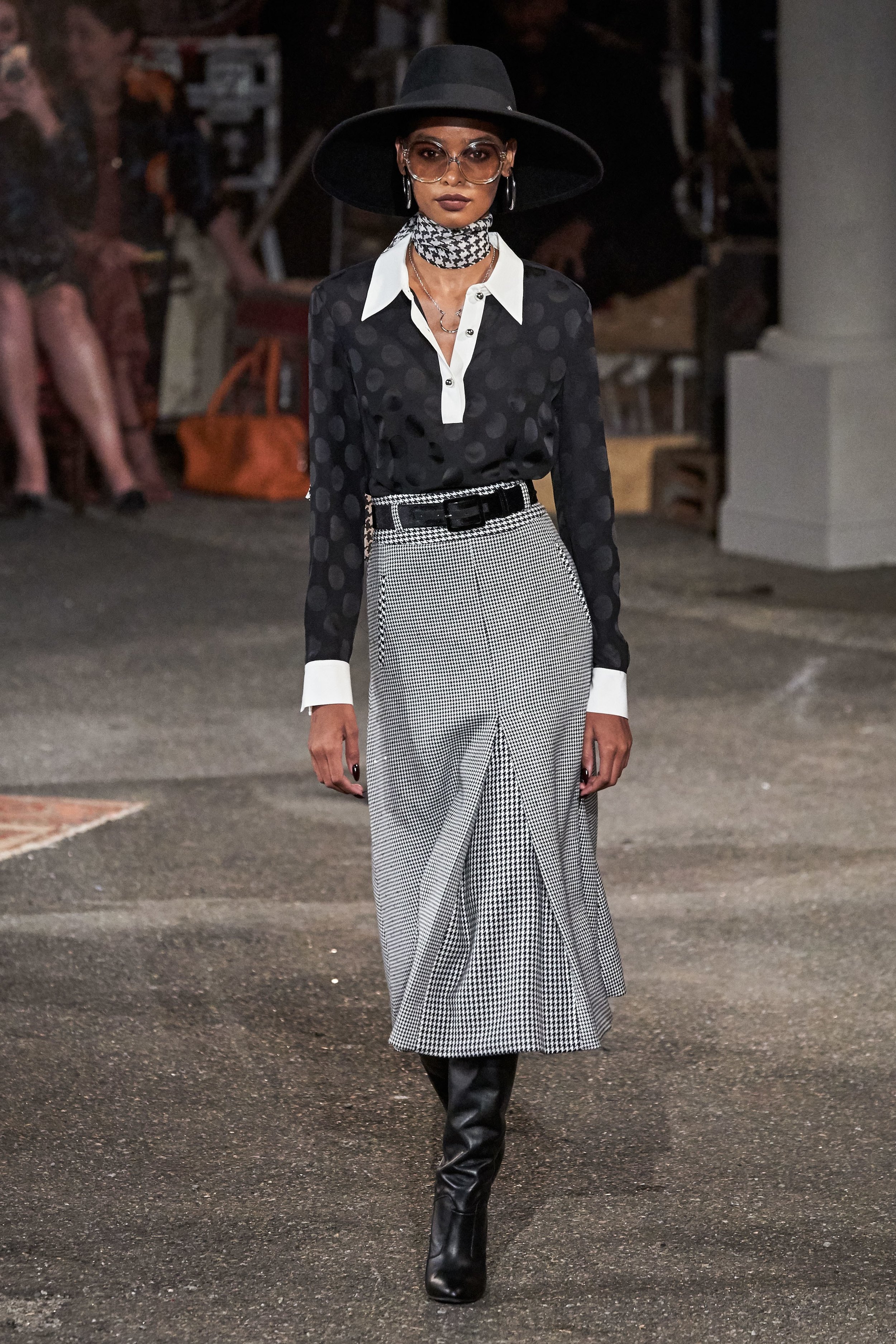 BLÉSNYA MINHER walking for Tommy Hilfiger X ZENDAYA Fall Winter 2019 NYFW