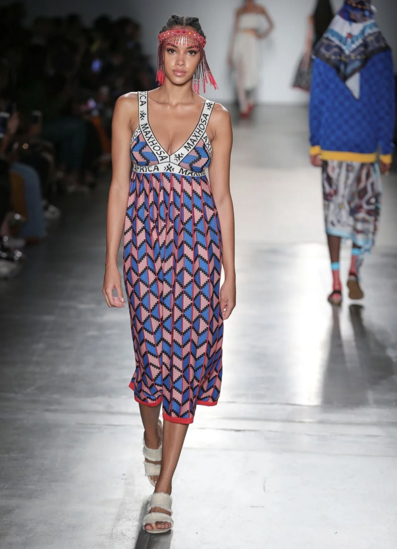 ELSA BALDAIA walking for MAXHOSA AFRICA Spring summer 2020 NYFW