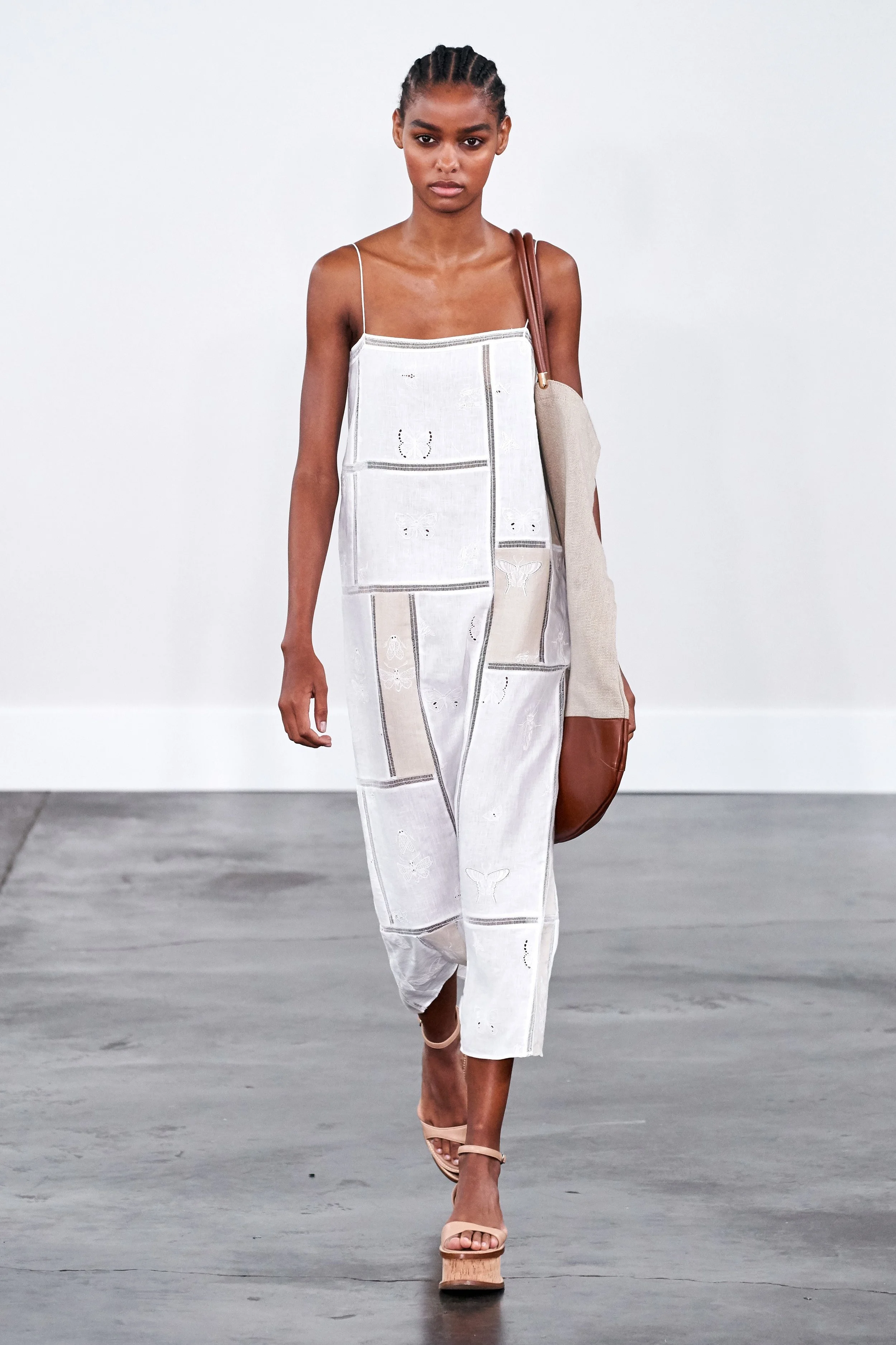 BLÉSNYA MINHER walking for GABRIELA HEARST Spring Summer 2020 NYFW