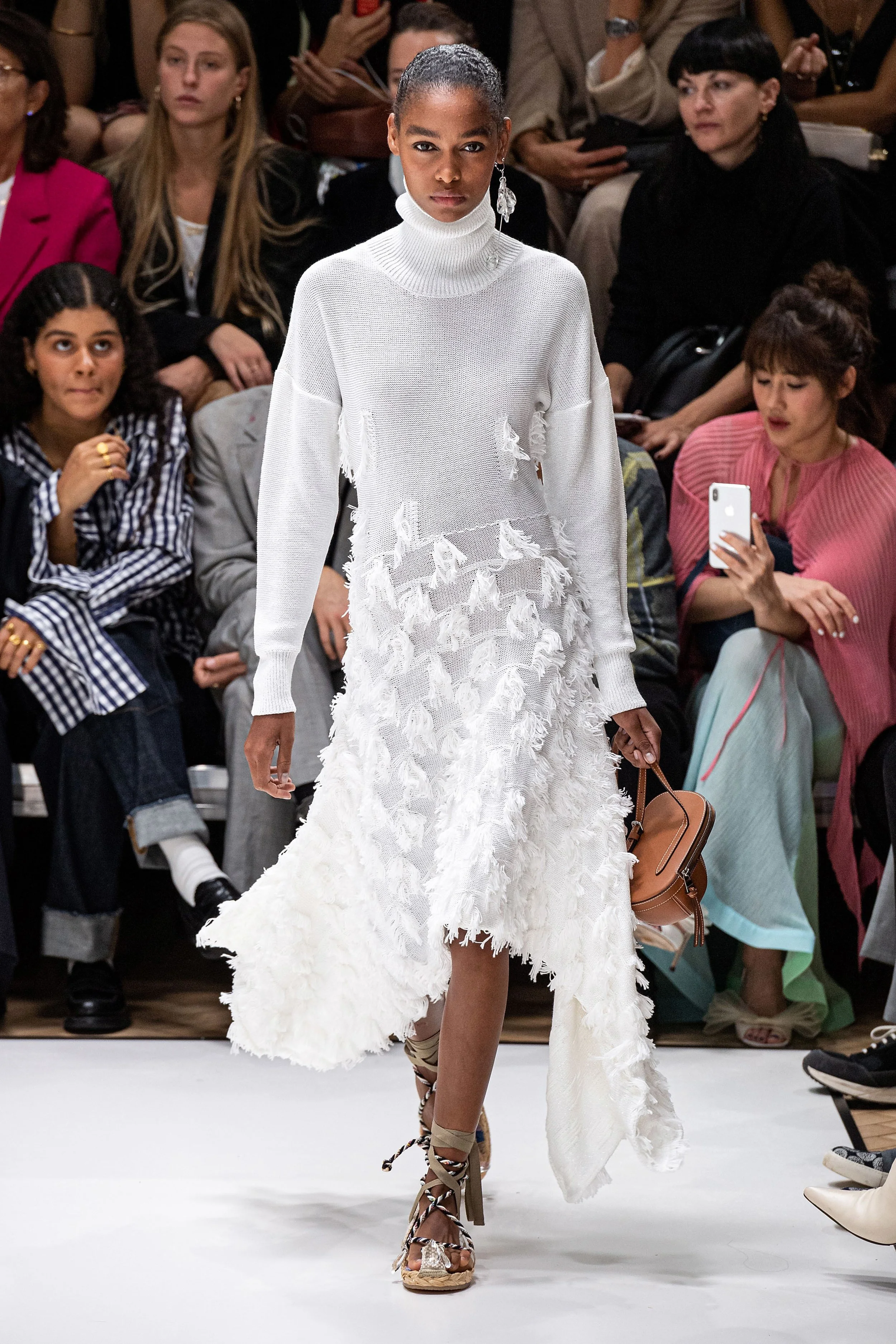 BLESNYA MINHER walking for J.W. ANDERSON Spring Summer 2020 LFW