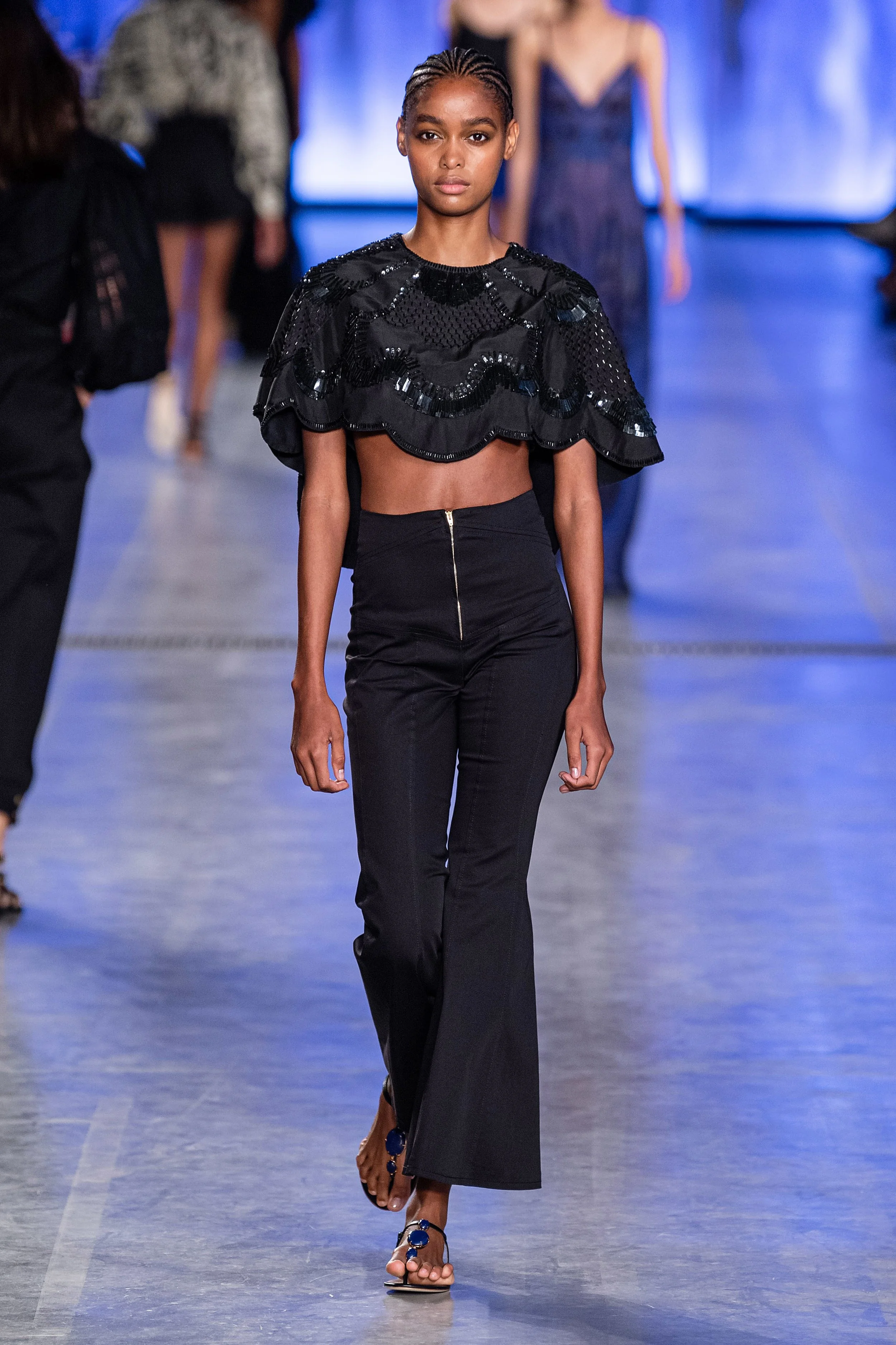 BLÉSNYA MINHER walking for ALBERTA FERRETTI Spring Summer 2020 MFW