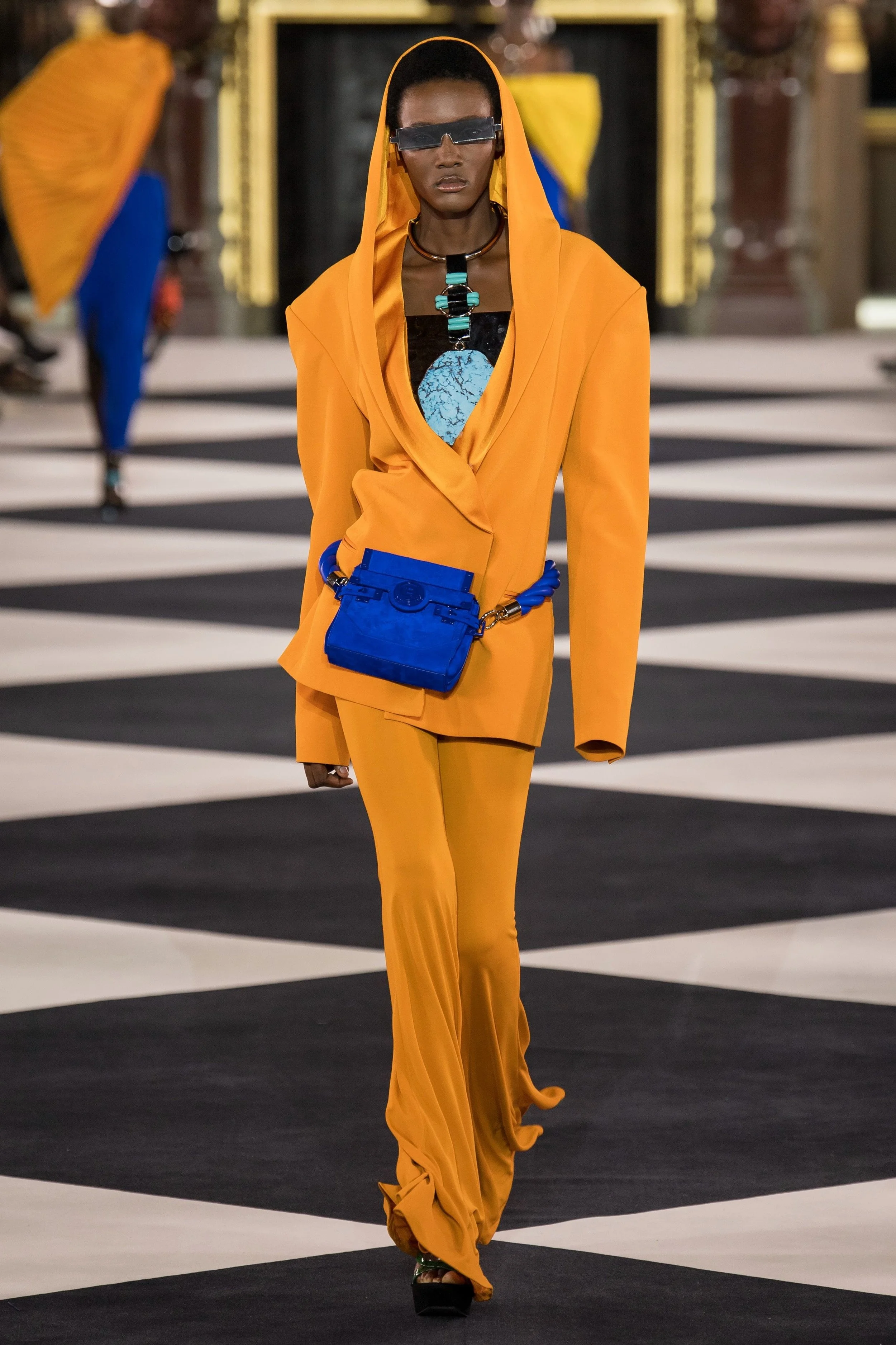SOMPA ANTÓNIO walking for BALMAIN Spring Summer 2020 PFW