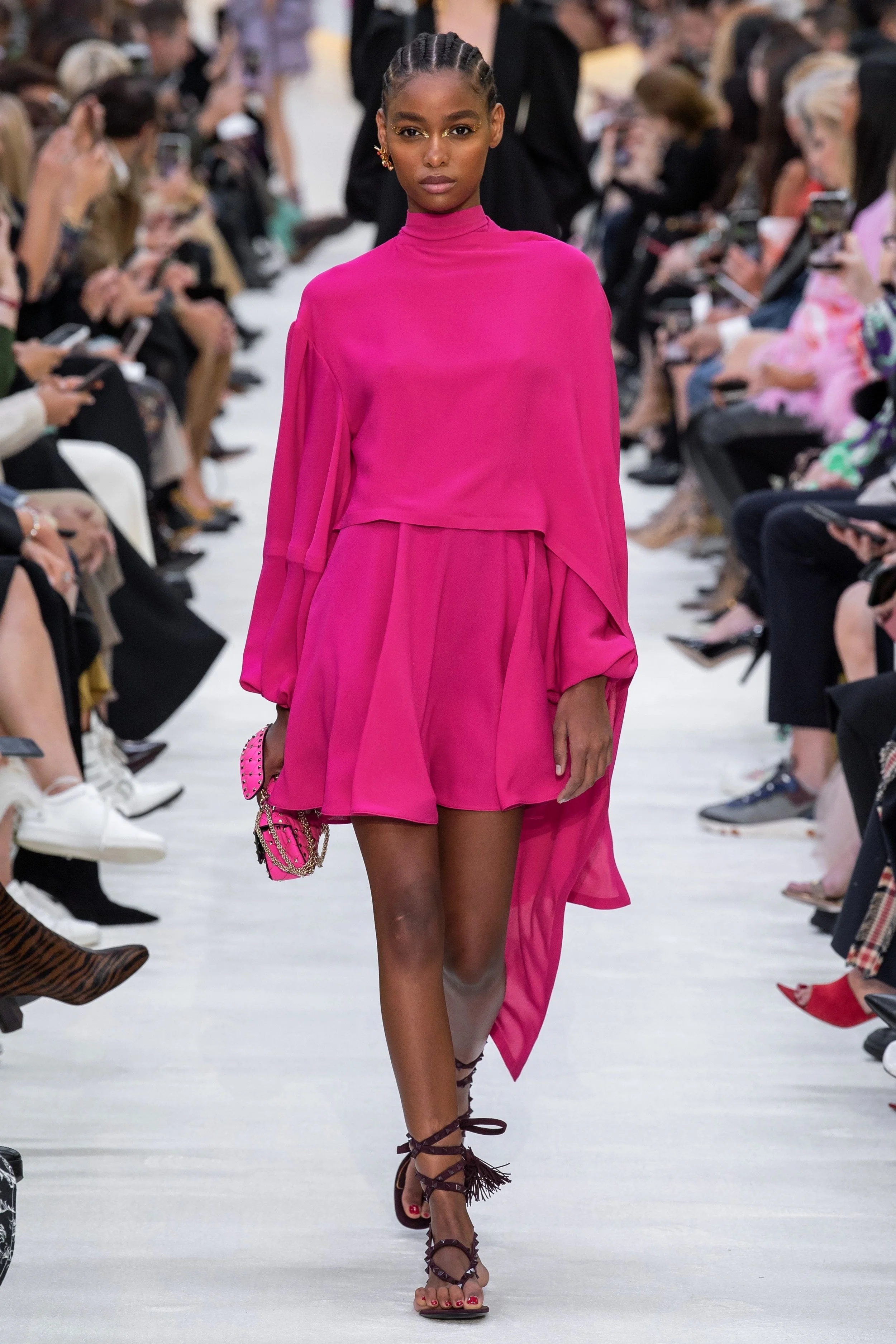 BLÉSNYA MINHER walking for VALENTINO Spring Summer 2020 PFW
