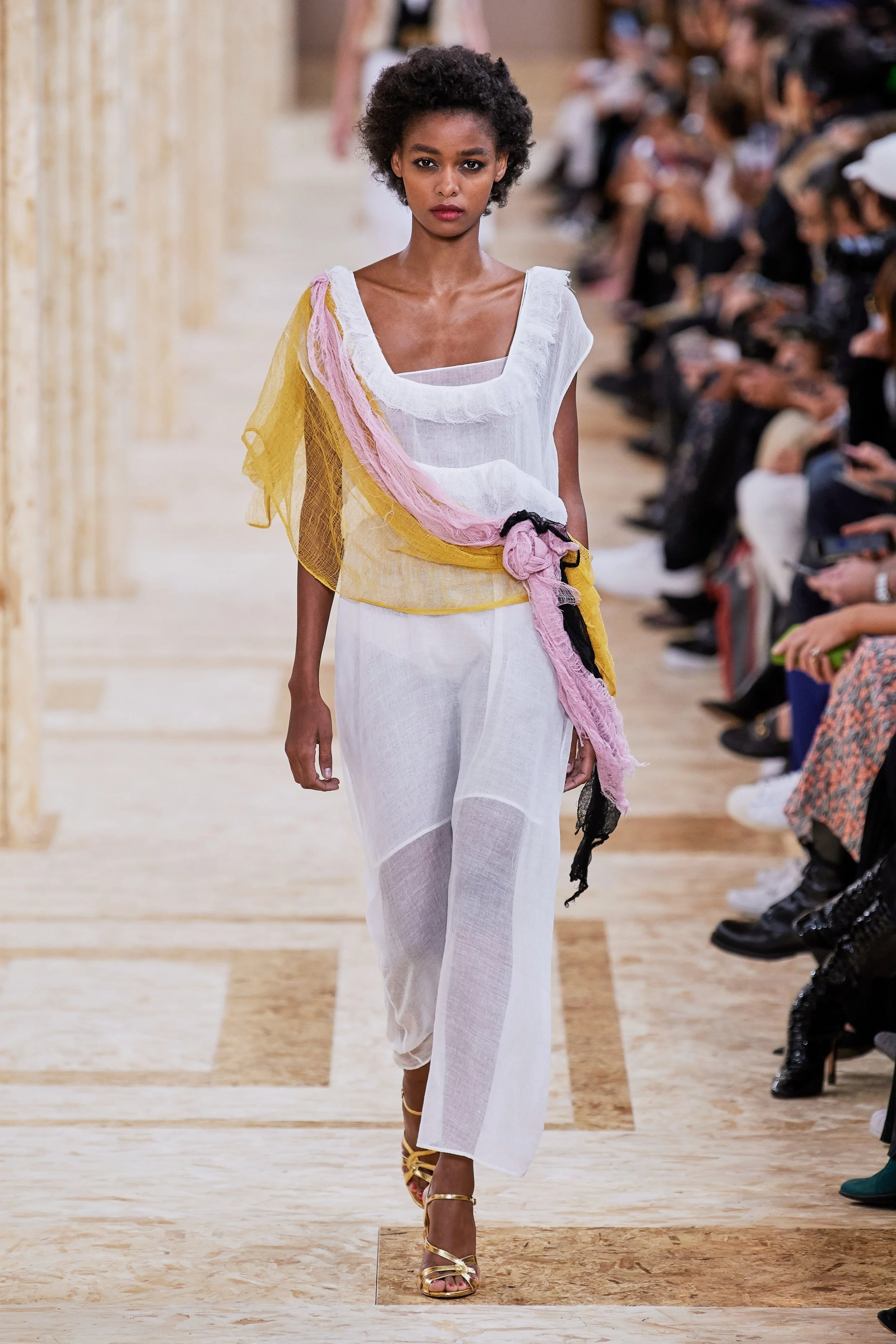 BLÉSNYA MINHER walking for MIU MIU Spring Summer 2020 PFW
