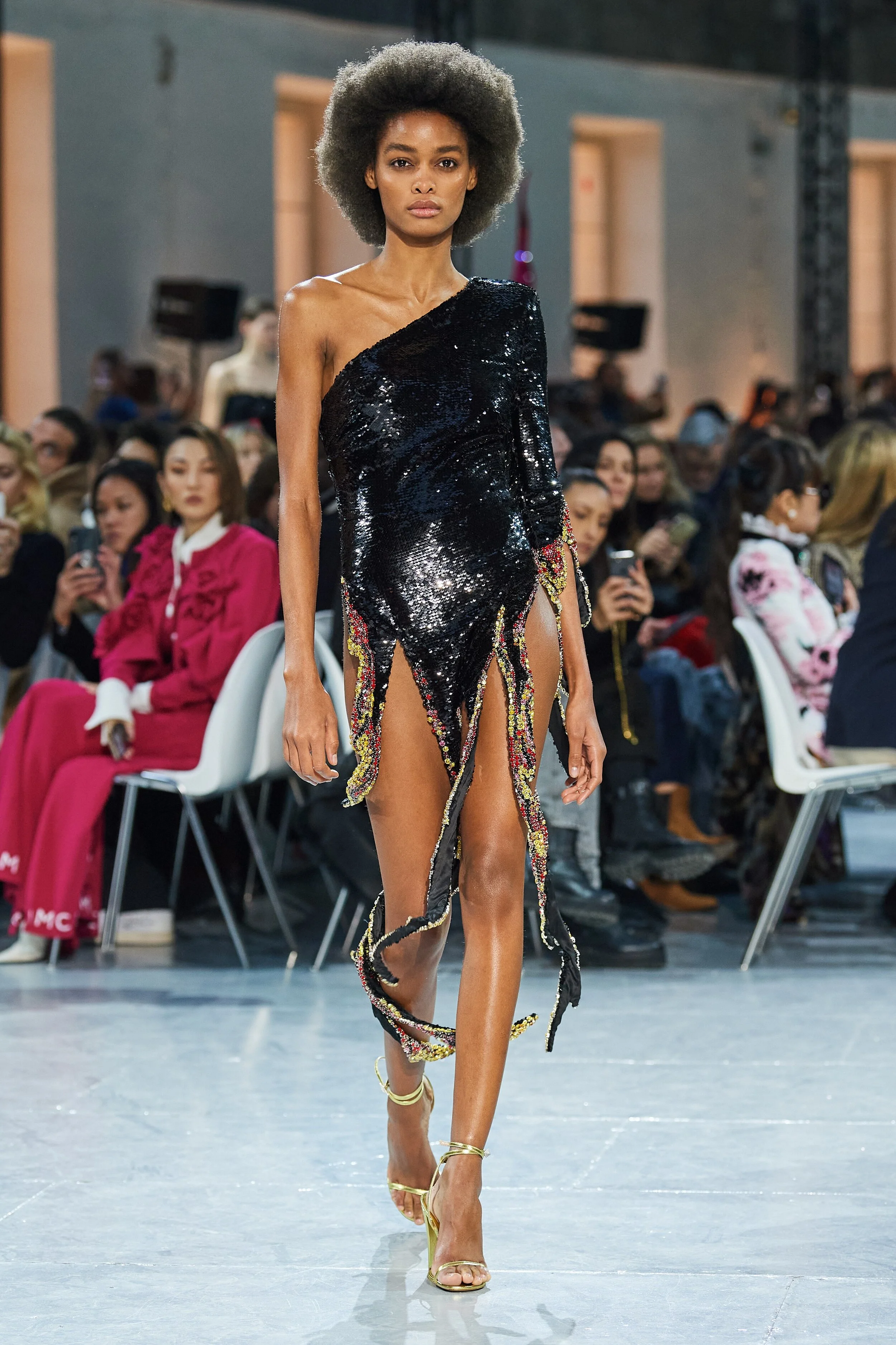 BLÉSNYA MINHER walking for ALEXANDRE VAUTHIER Haute Couture Spring Summer 2020