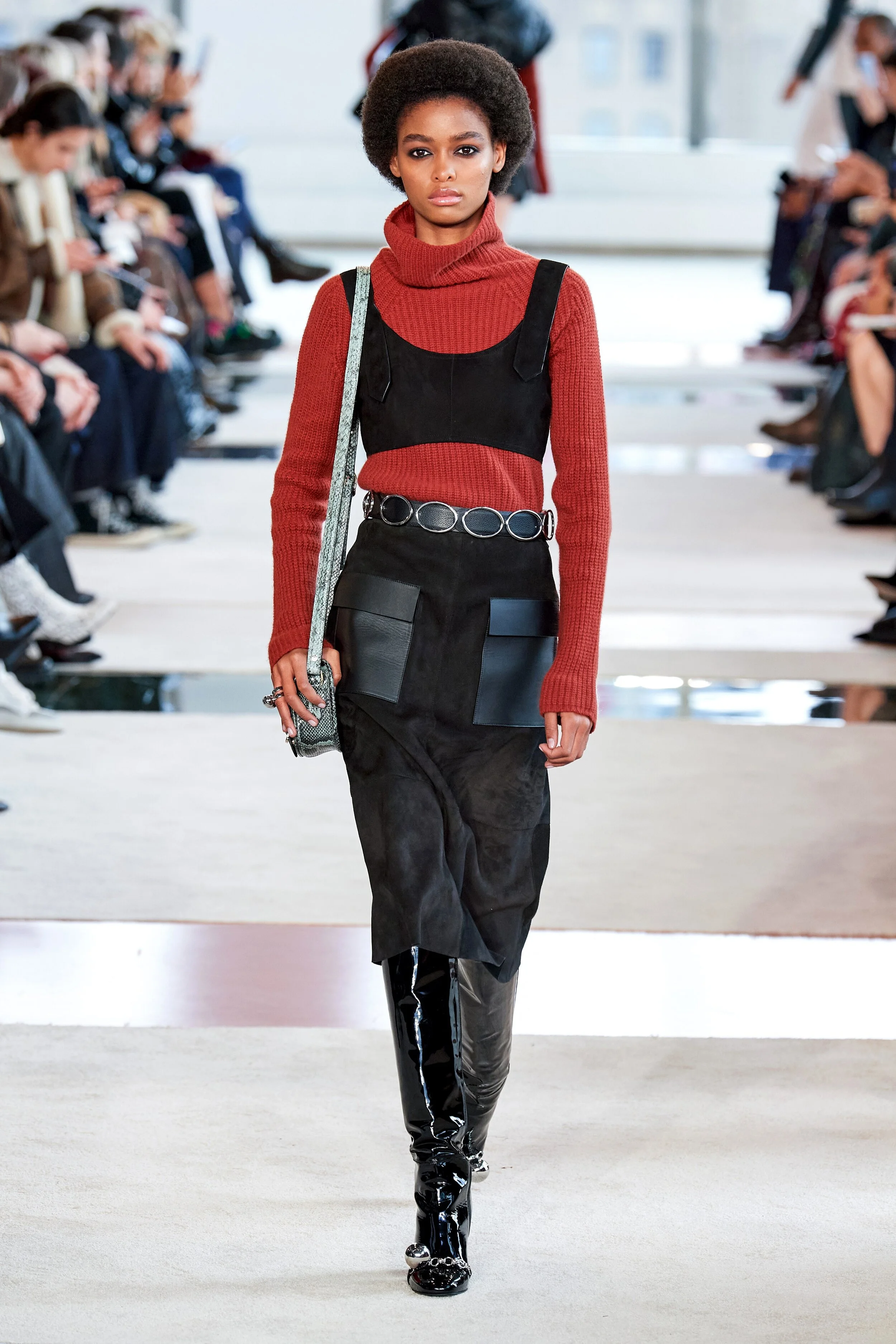 BLÉSNYA MINHER walking for LONGCHAMP Fall Winter 2020 NYFW 