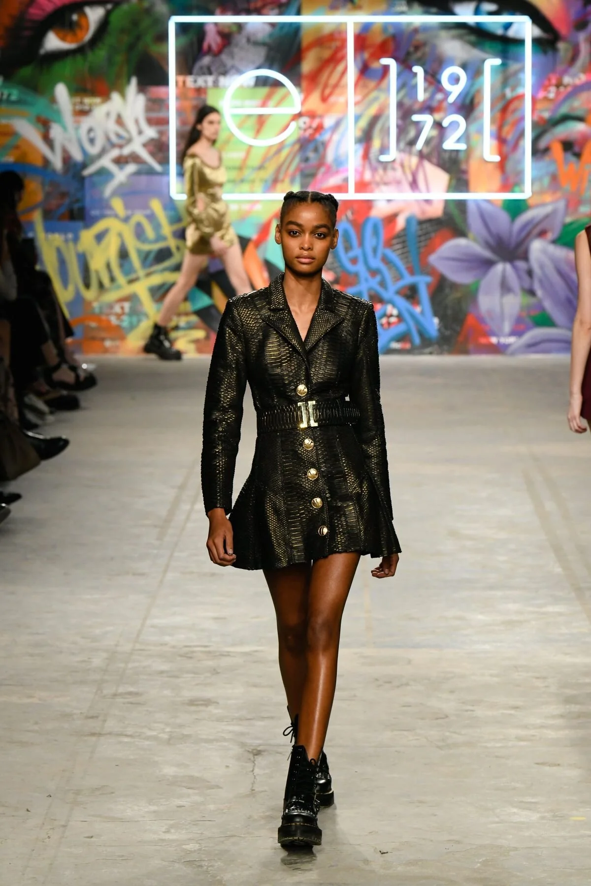BLÉSNYA MINHER walking for E1972 Fall Winter 2020 NYFW 