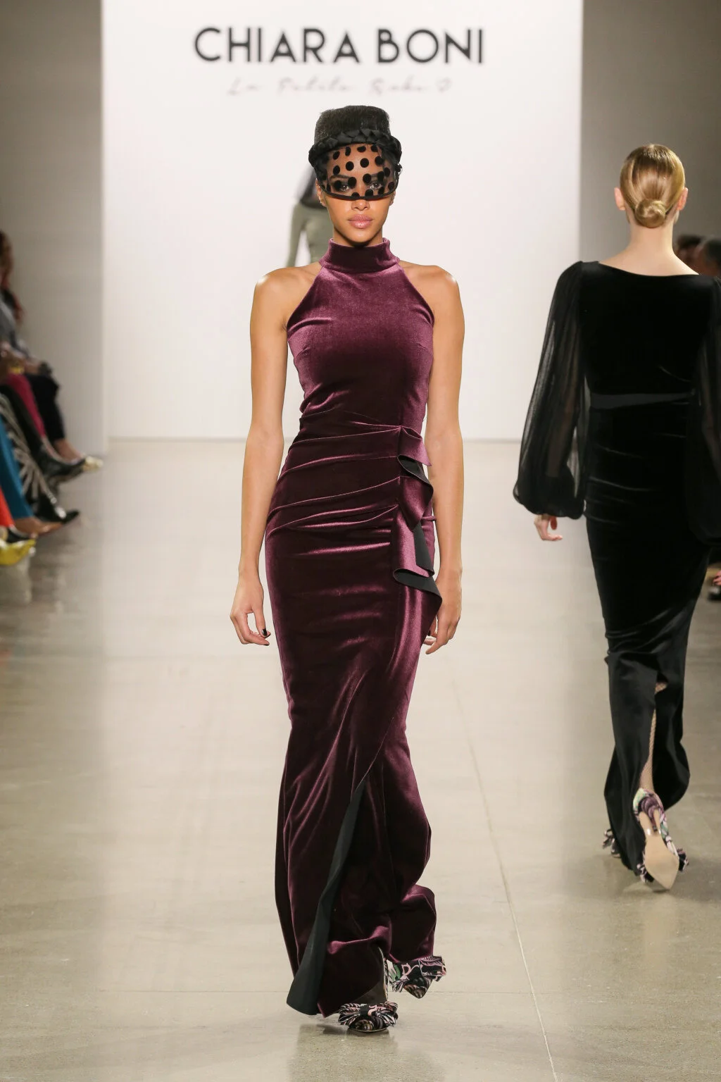 ELSA BALDAIA walking for CHIARA BONI LA PETITE ROBE Fall Winter 2020 NYFW