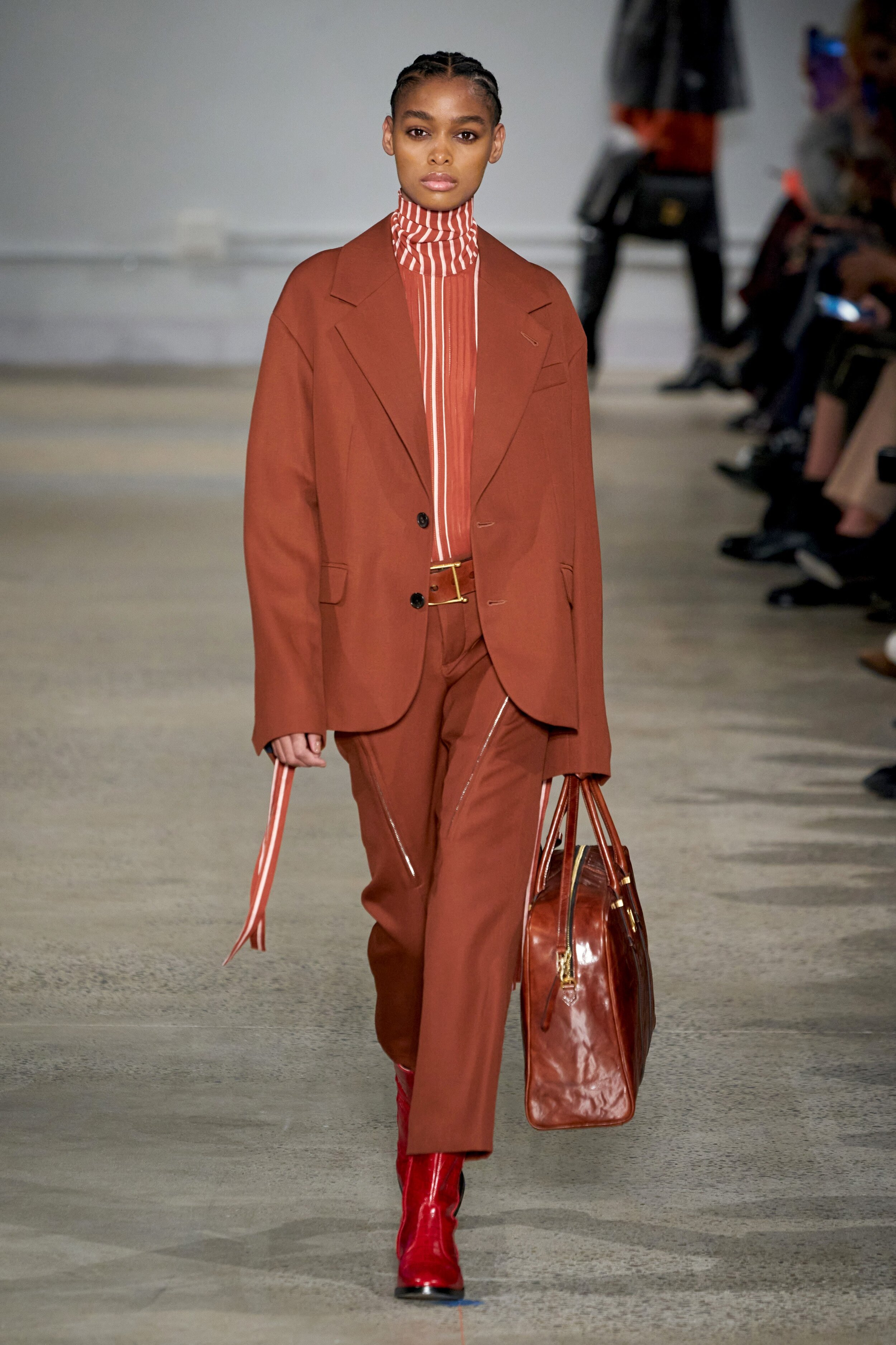 BLÉSNYA MINHER walking for ZADIG &amp; VOLTAIRE Fall Winter 2020 NYFW