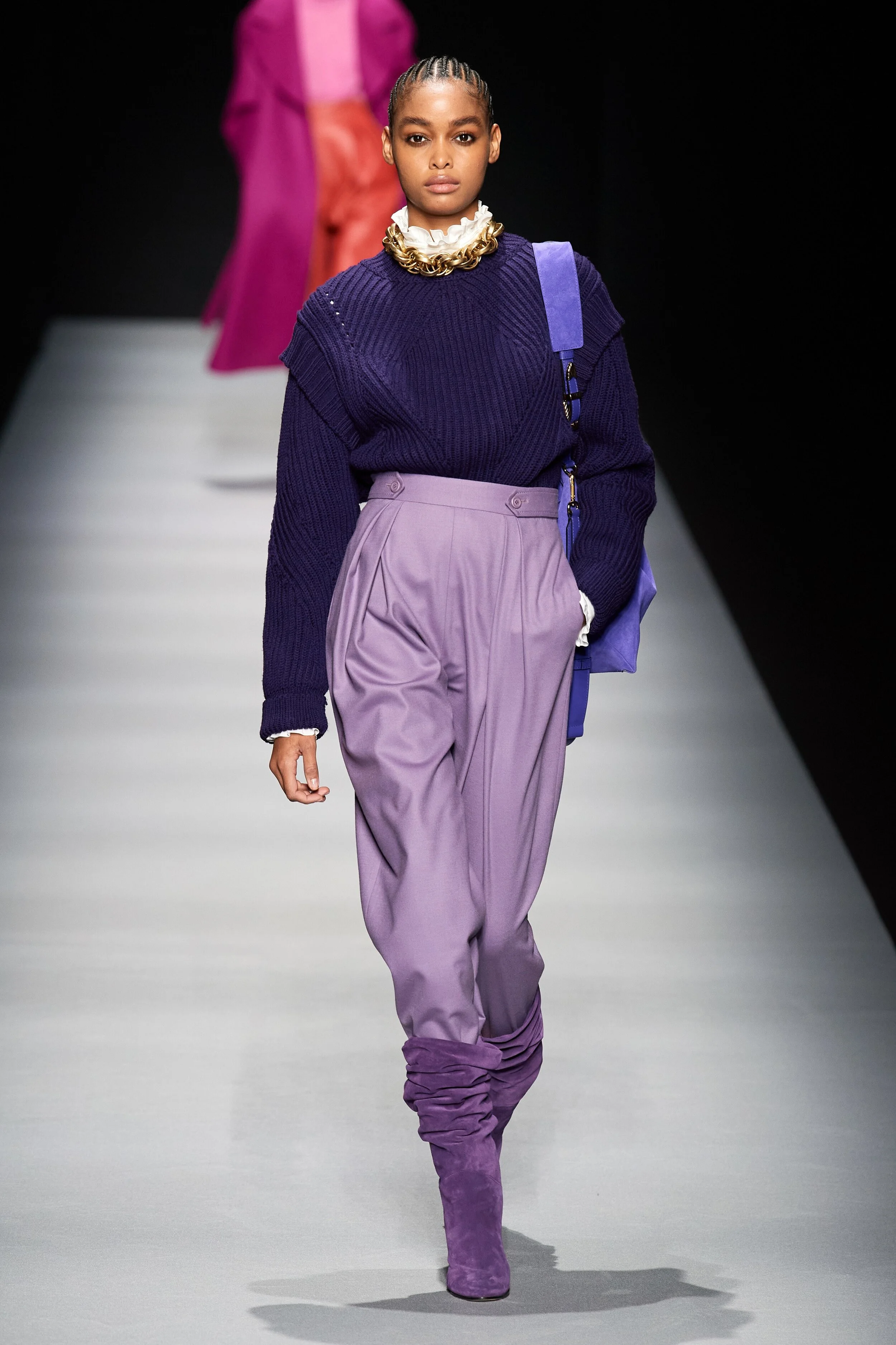 BLÉSNYA MINHER walking for ALBERTA FERRETTI Fall Winter 2020 MFW