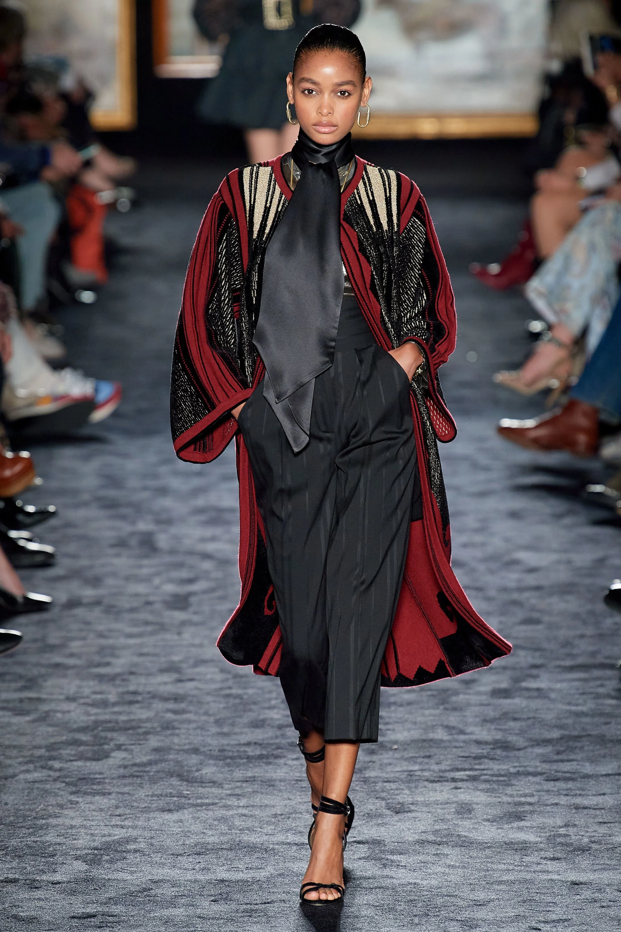 BLÉSNYA MINHER walking for ETRO Fall Winter 2020 MFW