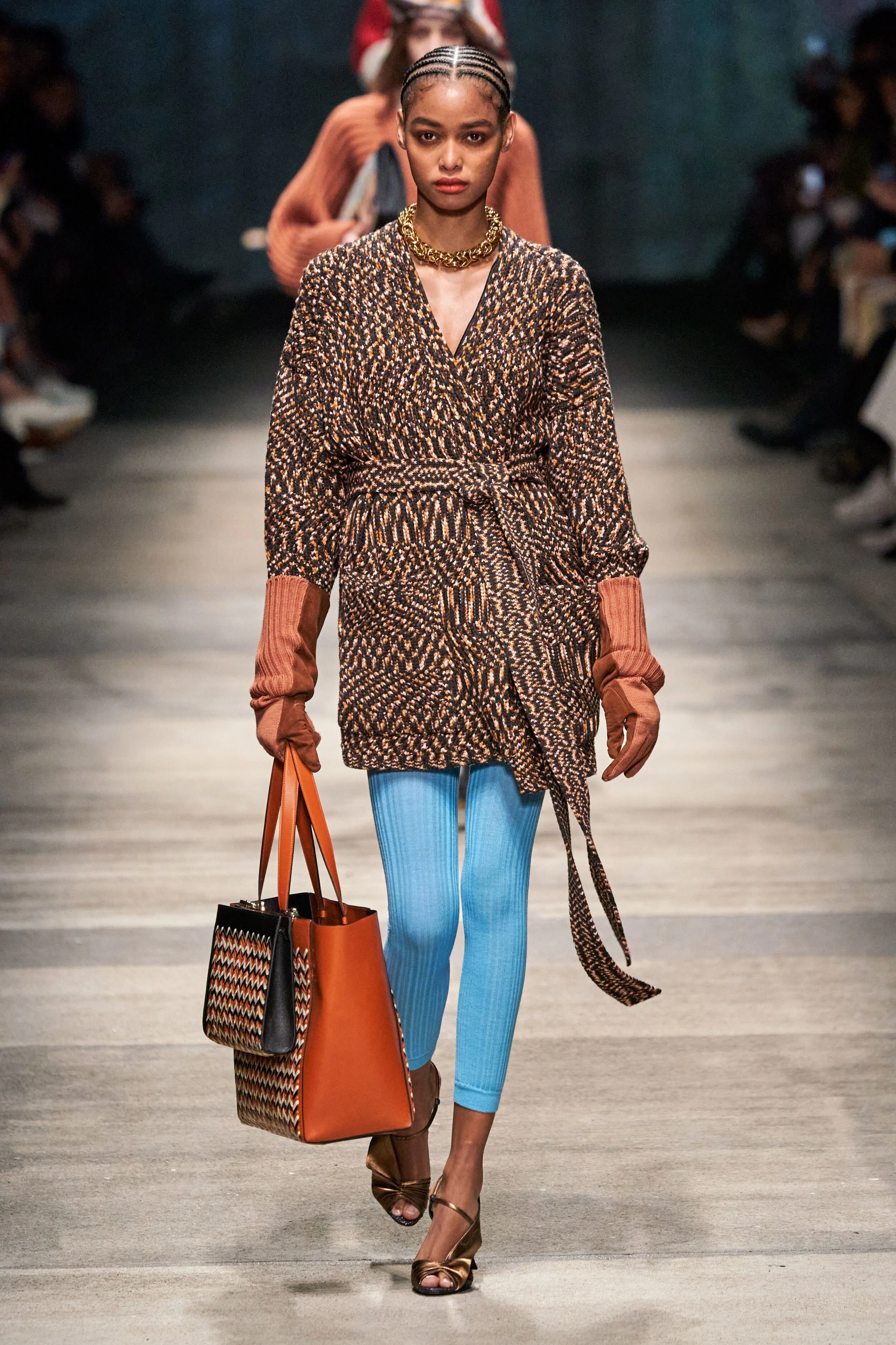 BLÉSNYA MINHER walking for MISSONI Fall Winter 2020 MFW