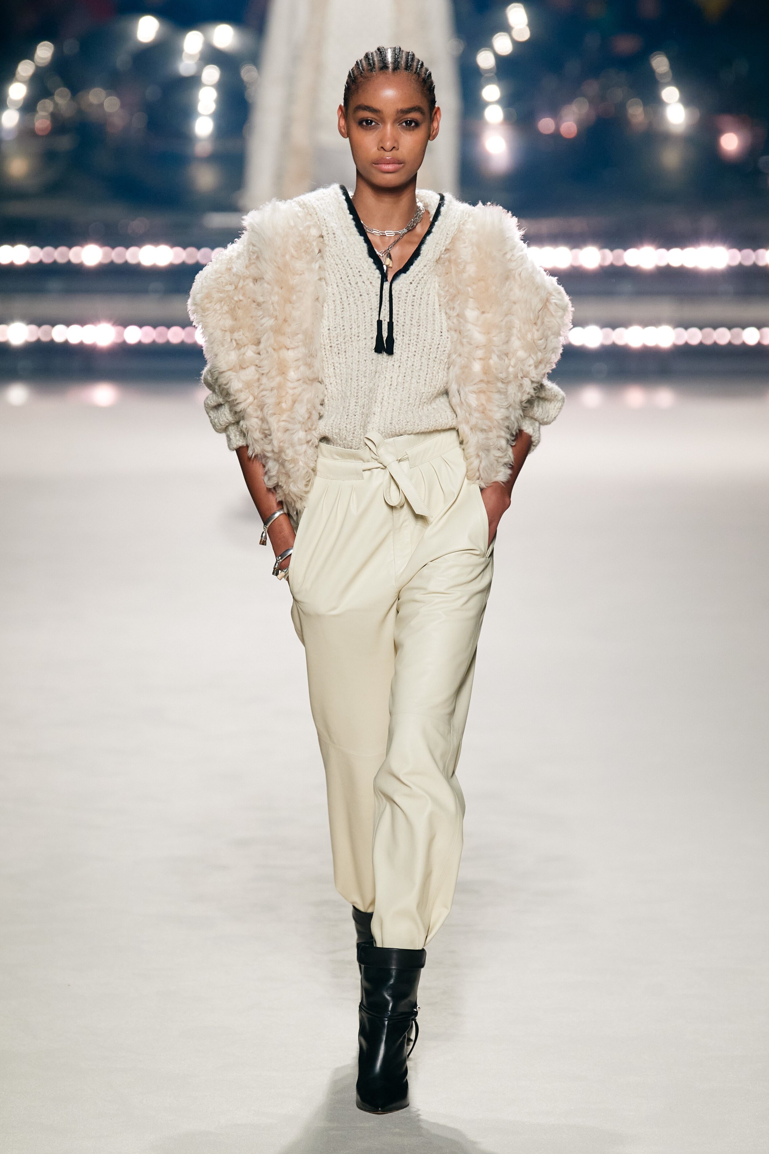 BLÉSNYA MINHER walking for ISABEL MARANT Fall Winter 2020 PFW