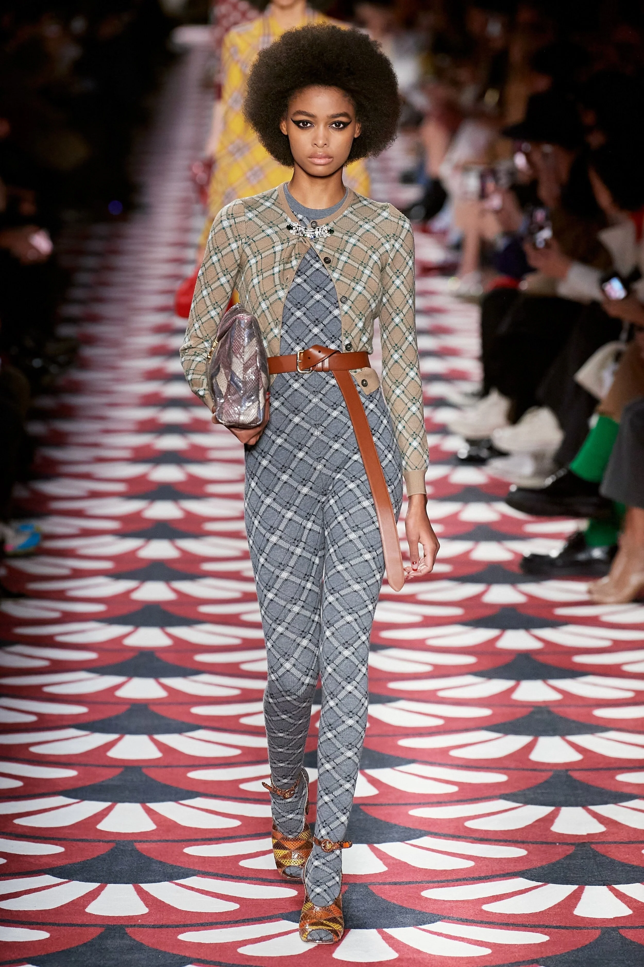 BLÉSNYA MINHER walking for MIU MIU Fall Winter 2020 PFW 