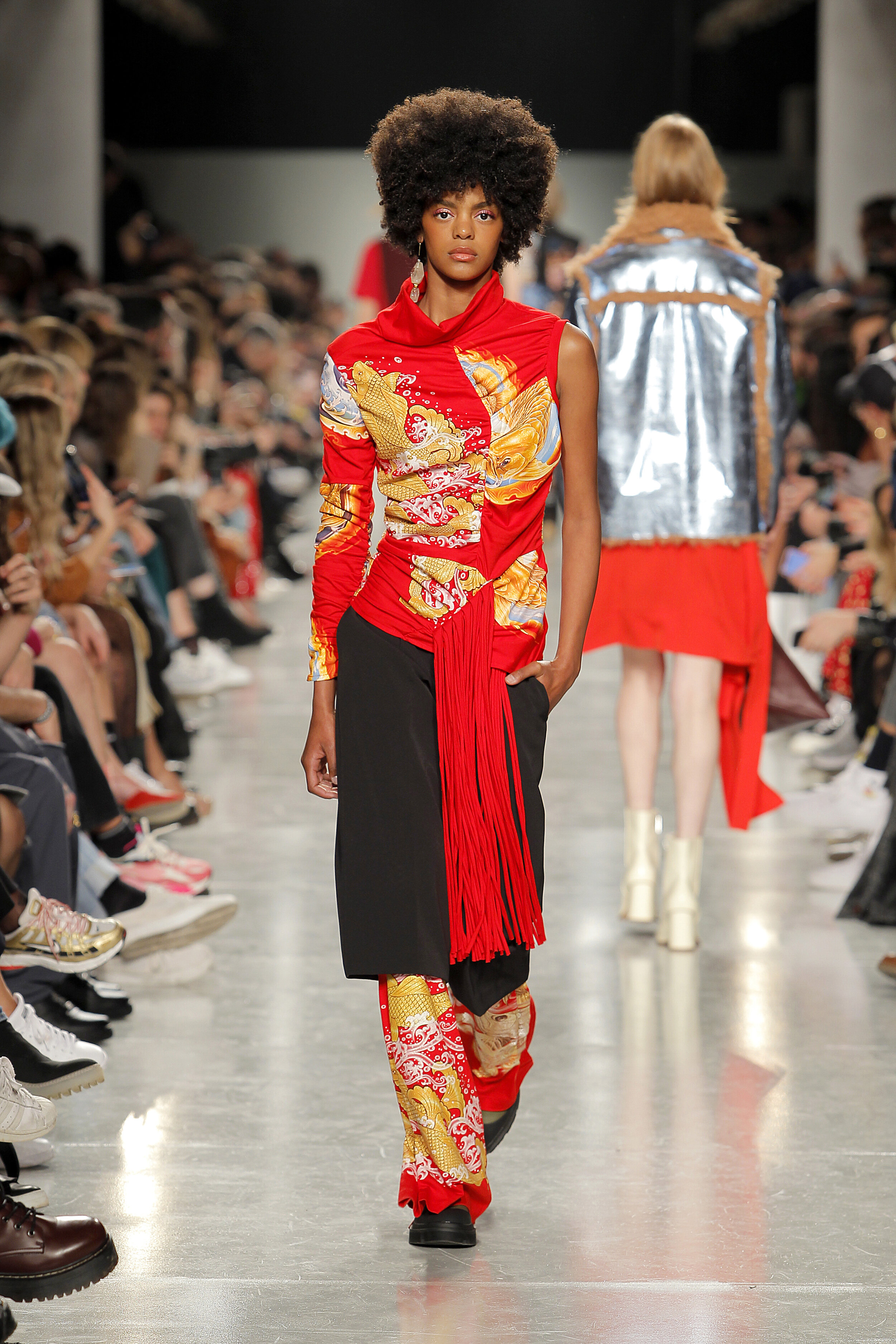 DILSA PEREIRA walking for RICARDO PRETO Fall Winter 2020 ModaLisboa