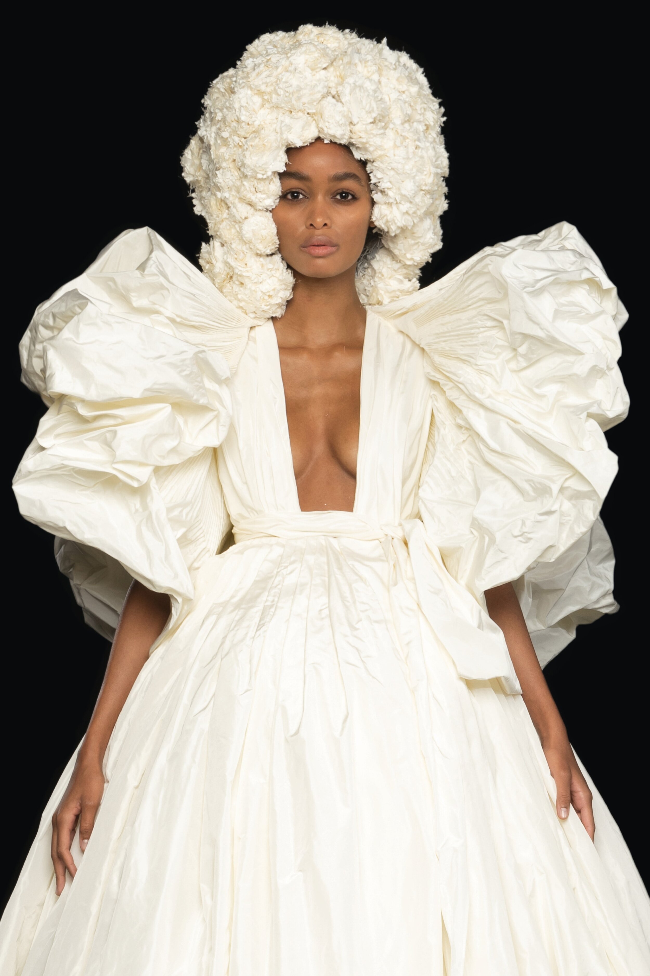 BLÉSNYA MINHER walking for VALENTINO Haute Couture Fall Winter 2020/21